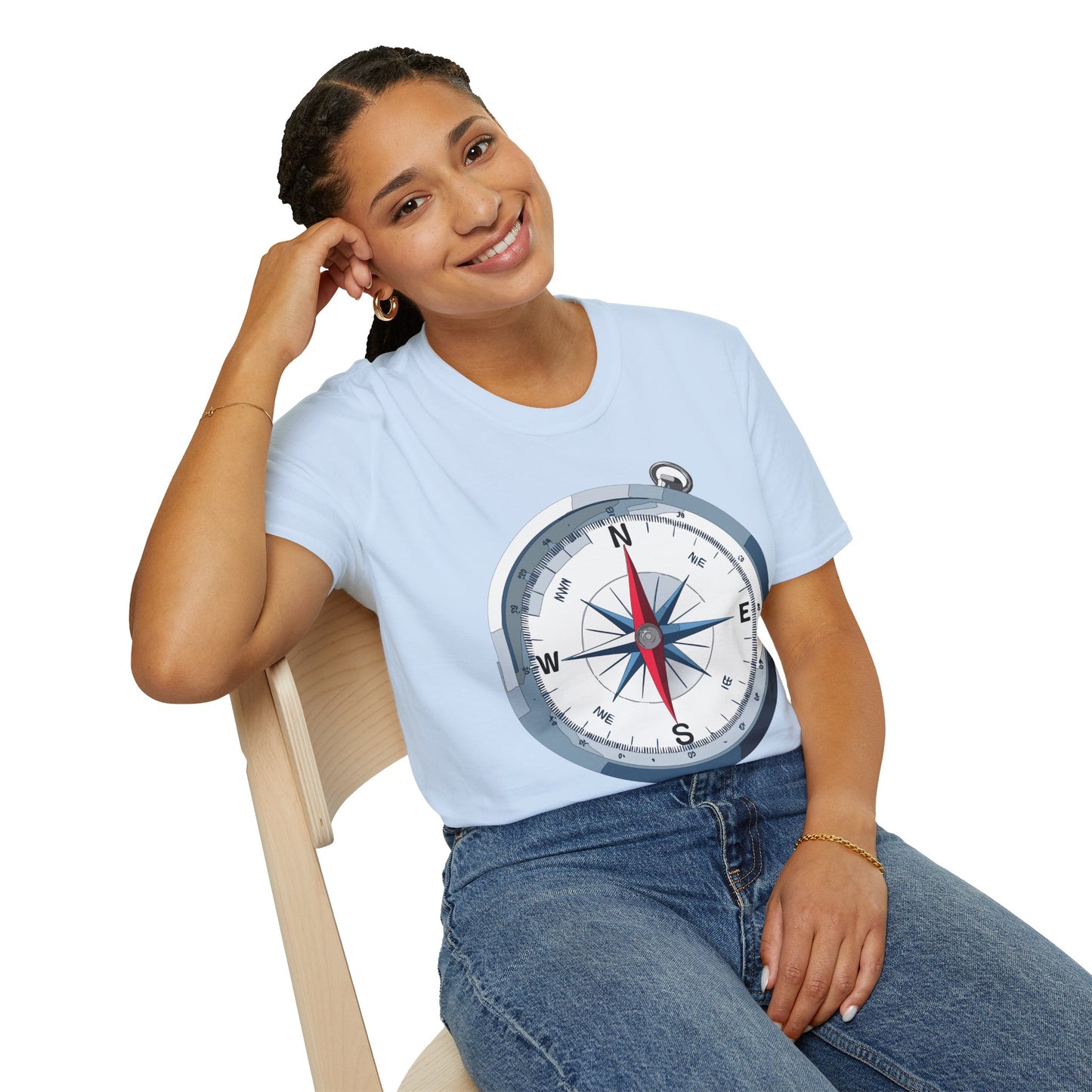 Compass T Shirt, Compass Shirt, Shirt with Compass, Navigator Shirt