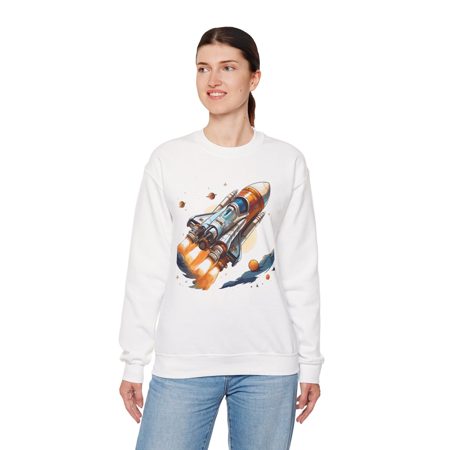 Space Shuttle Sweatshirt, Cosmic Sweatshirt, Astronaut Sweatshirt, Space Cosmic Sweatshirt