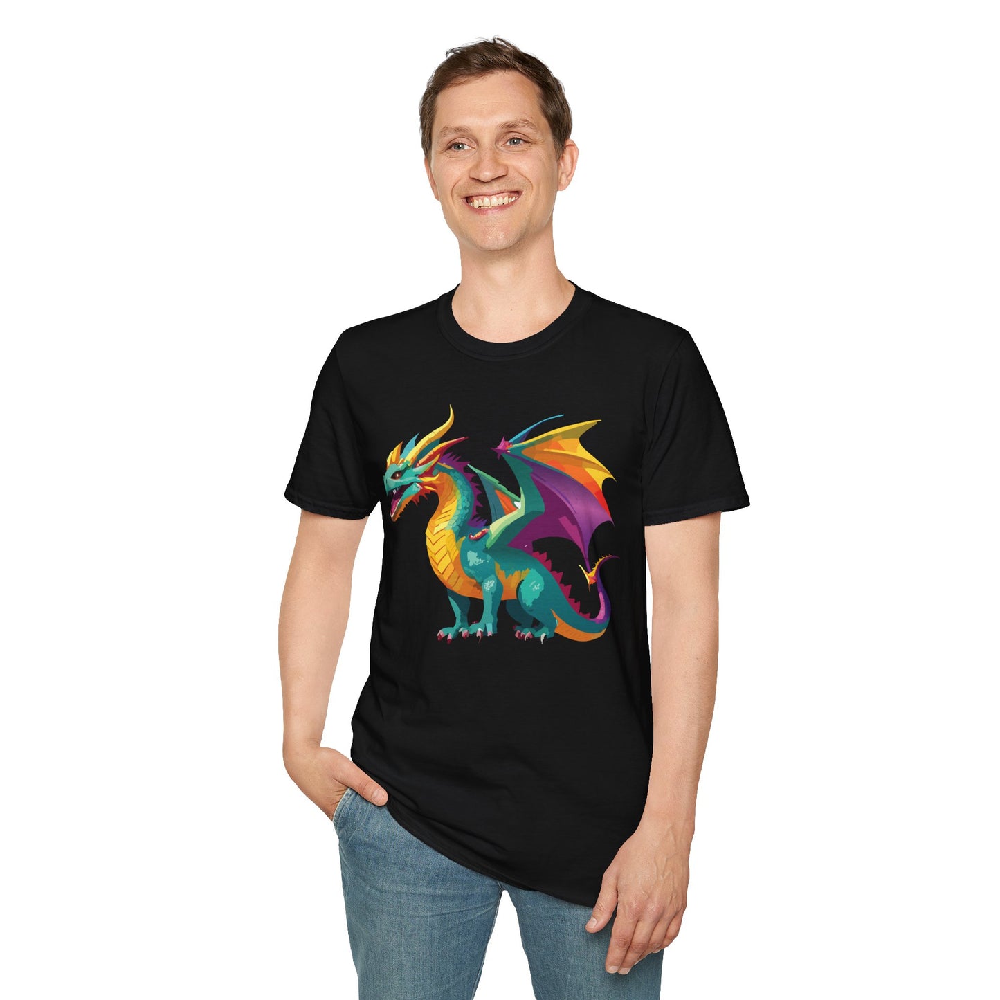 Dragon T Shirt, Dragon Shirt, Shirt with Animals, Animal Shirt