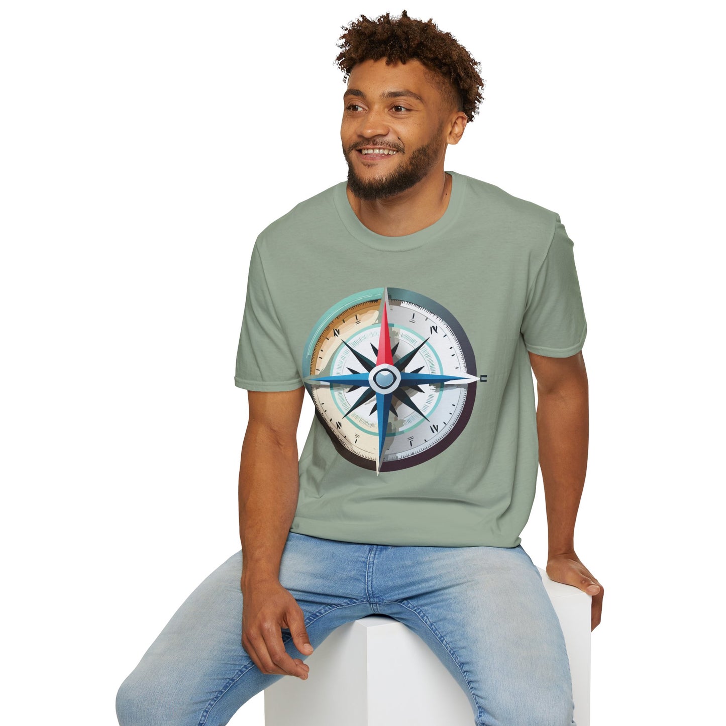 Compass T Shirt, Compass Shirt, Shirt with Compass, Navigator Shirt