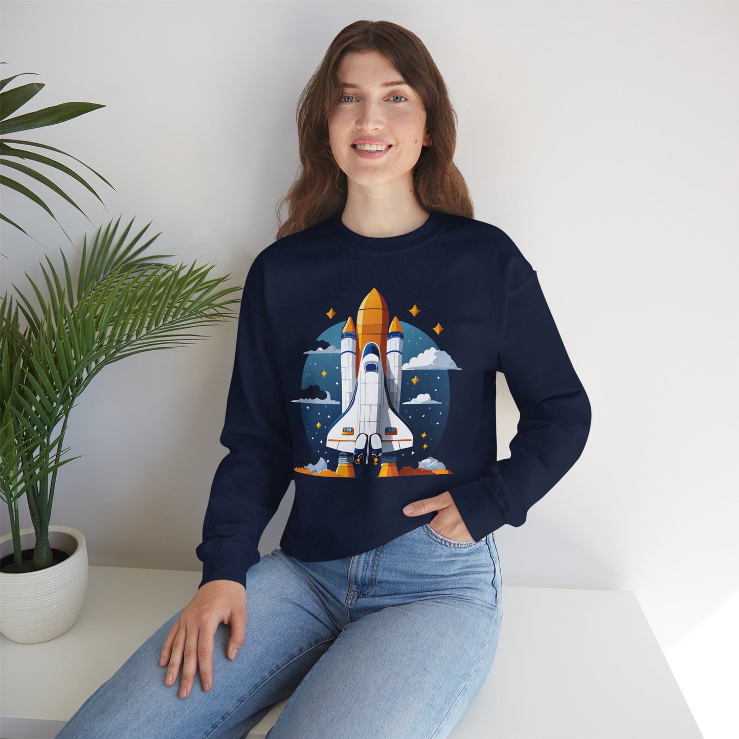 Space Shuttle Sweatshirt, Cosmic Sweatshirt, Astronaut Sweatshirt, Space Cosmic Sweatshirt