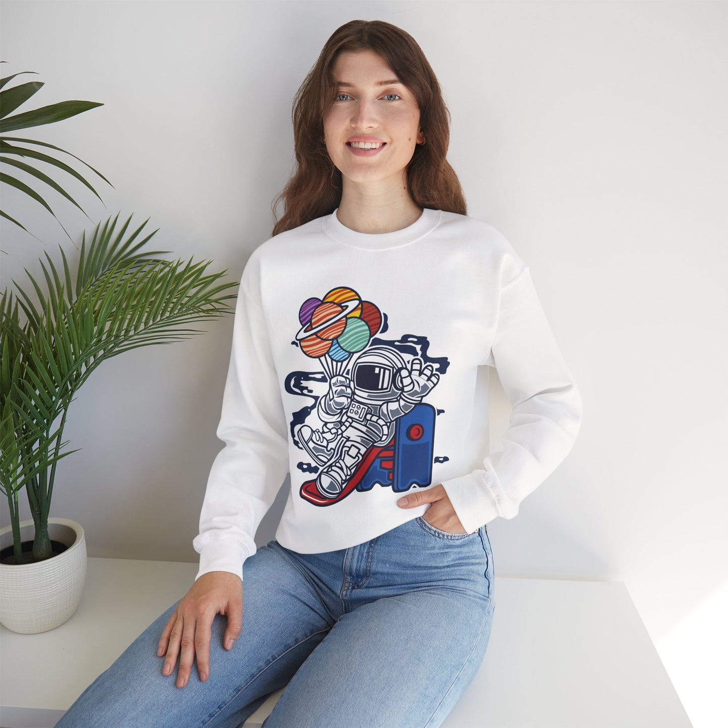 Space Shuttle Sweatshirt, Cosmic Sweatshirt, Astronaut Sweatshirt, Space Cosmic Sweatshirt