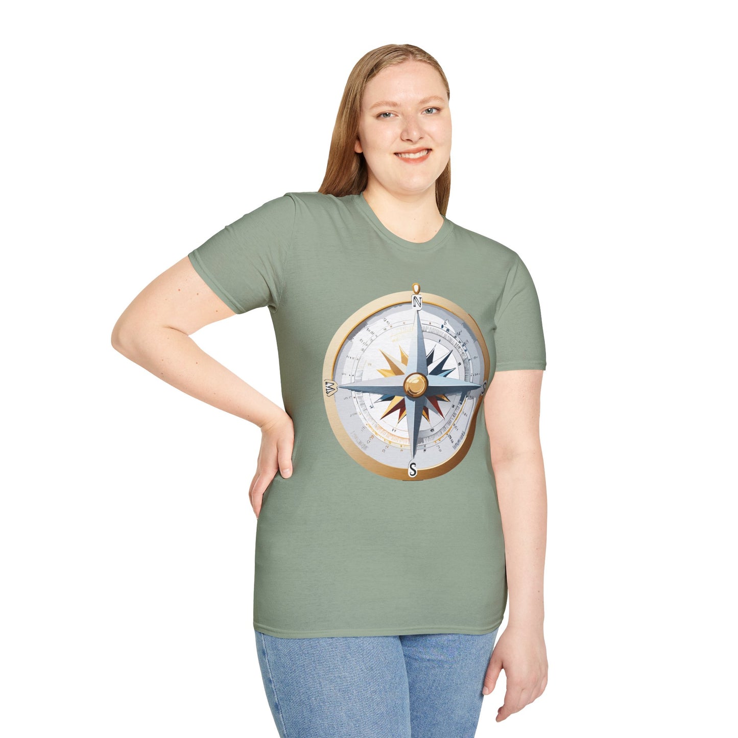 Compass T Shirt, Compass Shirt, Shirt with Compass, Navigator Shirt