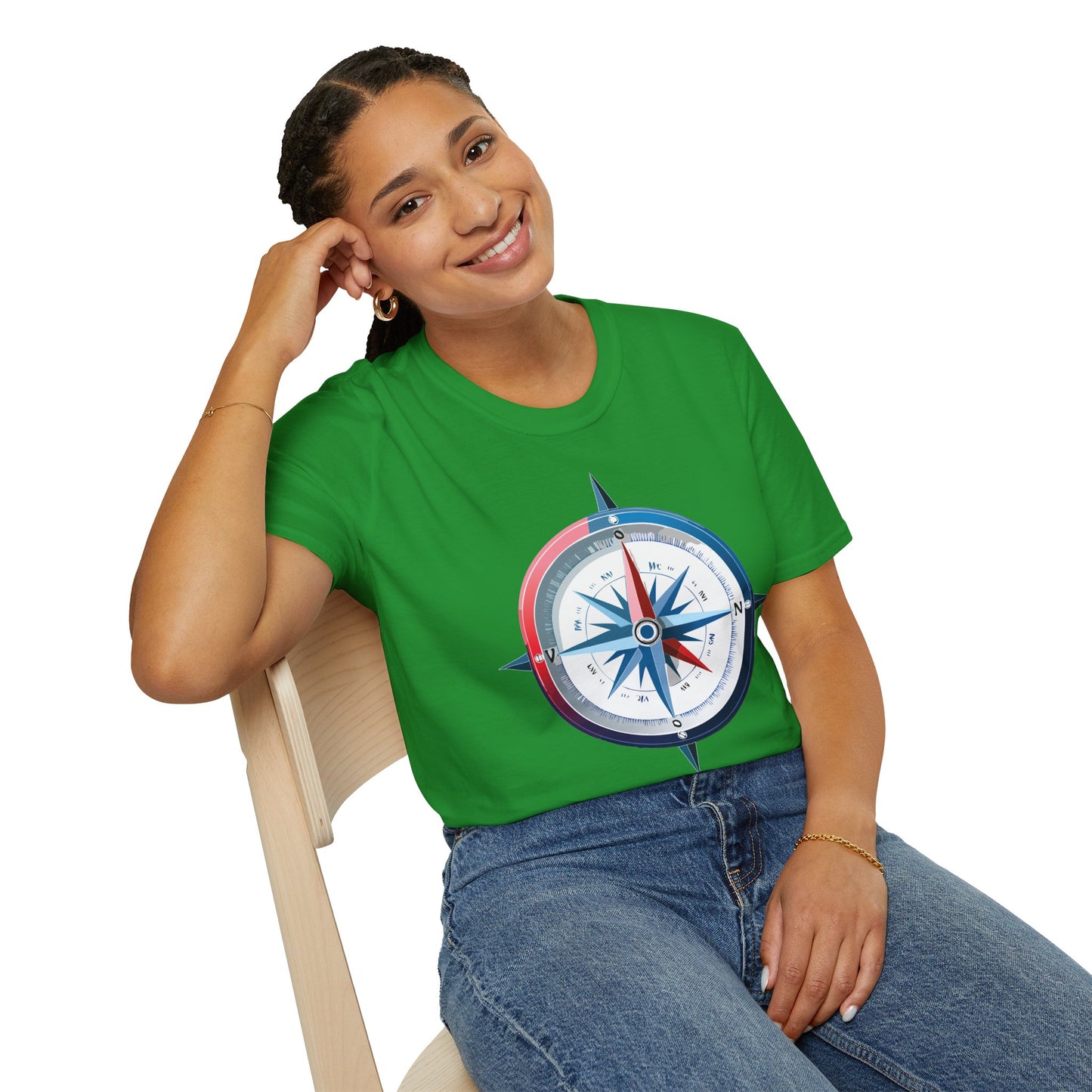Compass T Shirt, Compass Shirt, Shirt with Compass, Navigator Shirt