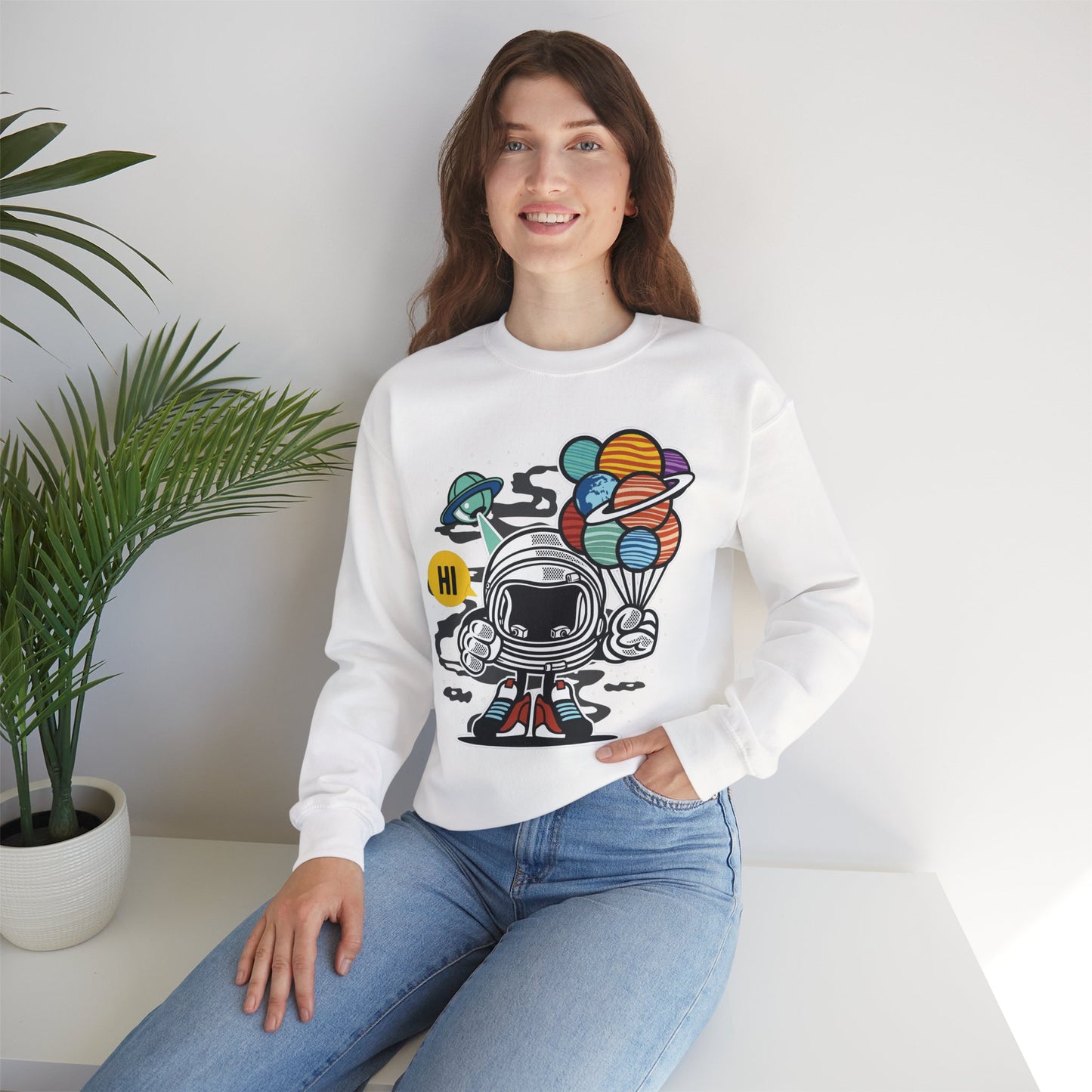 Space Shuttle Sweatshirt, Cosmic Sweatshirt, Astronaut Sweatshirt, Space Cosmic Sweatshirt