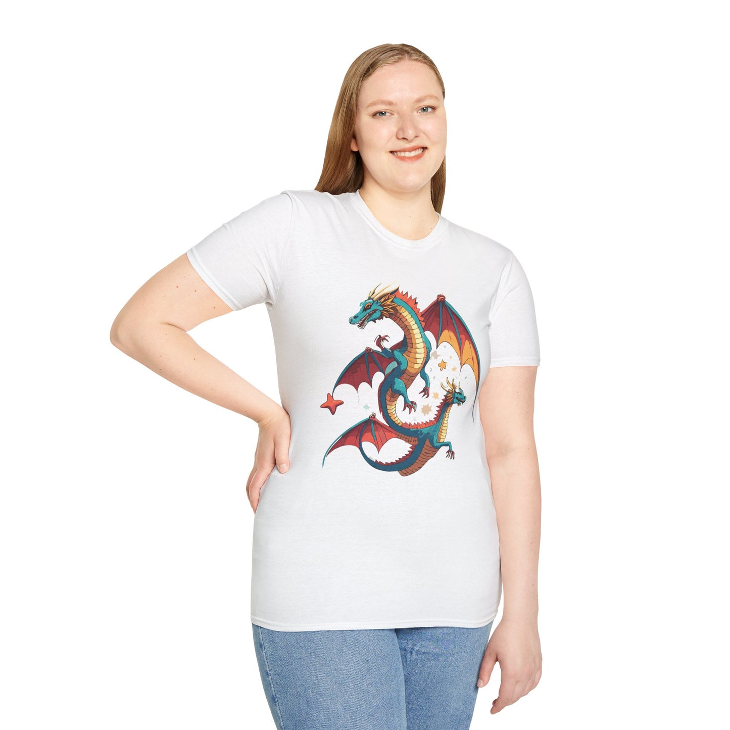 Dragon T Shirt, Dragon Shirt, Shirt with Animals, Animal Shirt