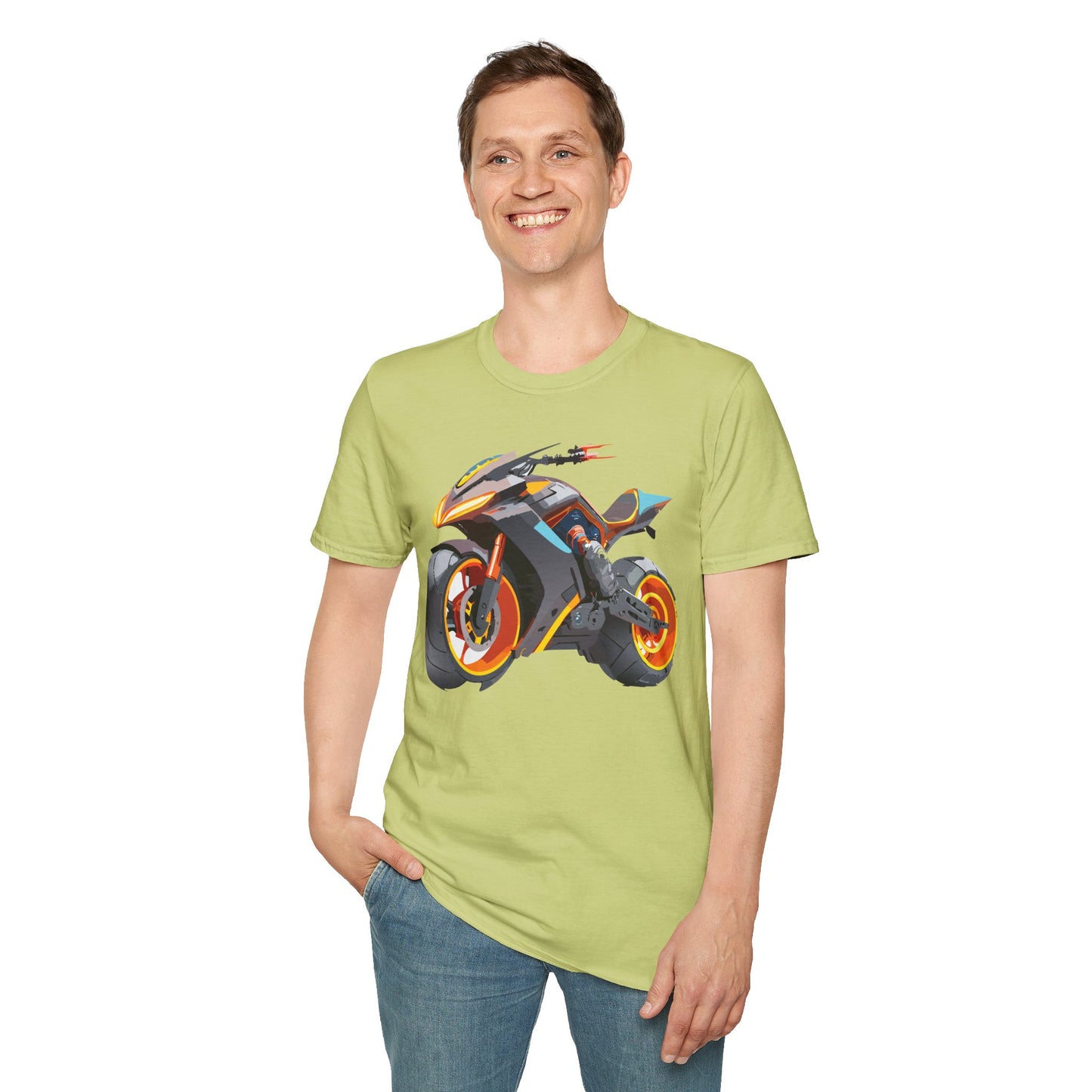 Bike T Shirt, Moto Shirt, Shirt with Motorcycle, MTB T Shirts