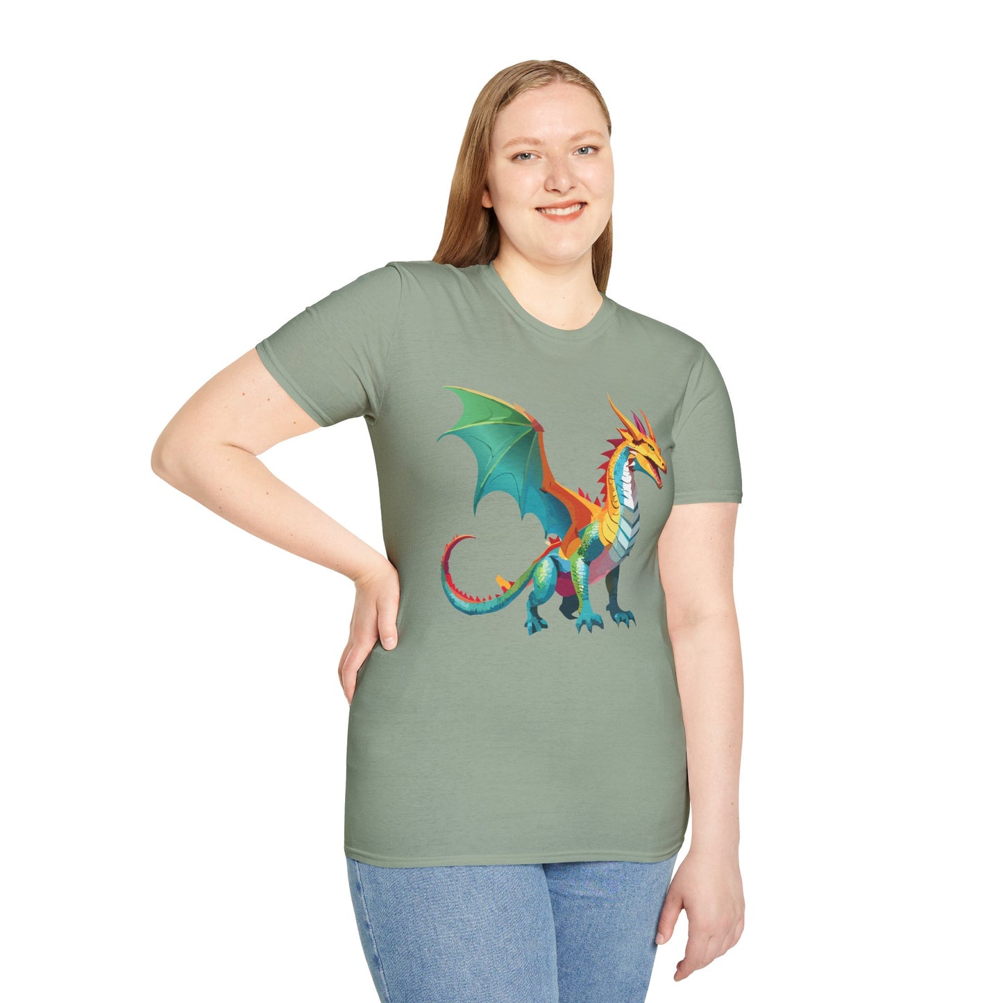 Dragon T Shirt, Dragon Shirt, Shirt with Animals, Animal Shirt
