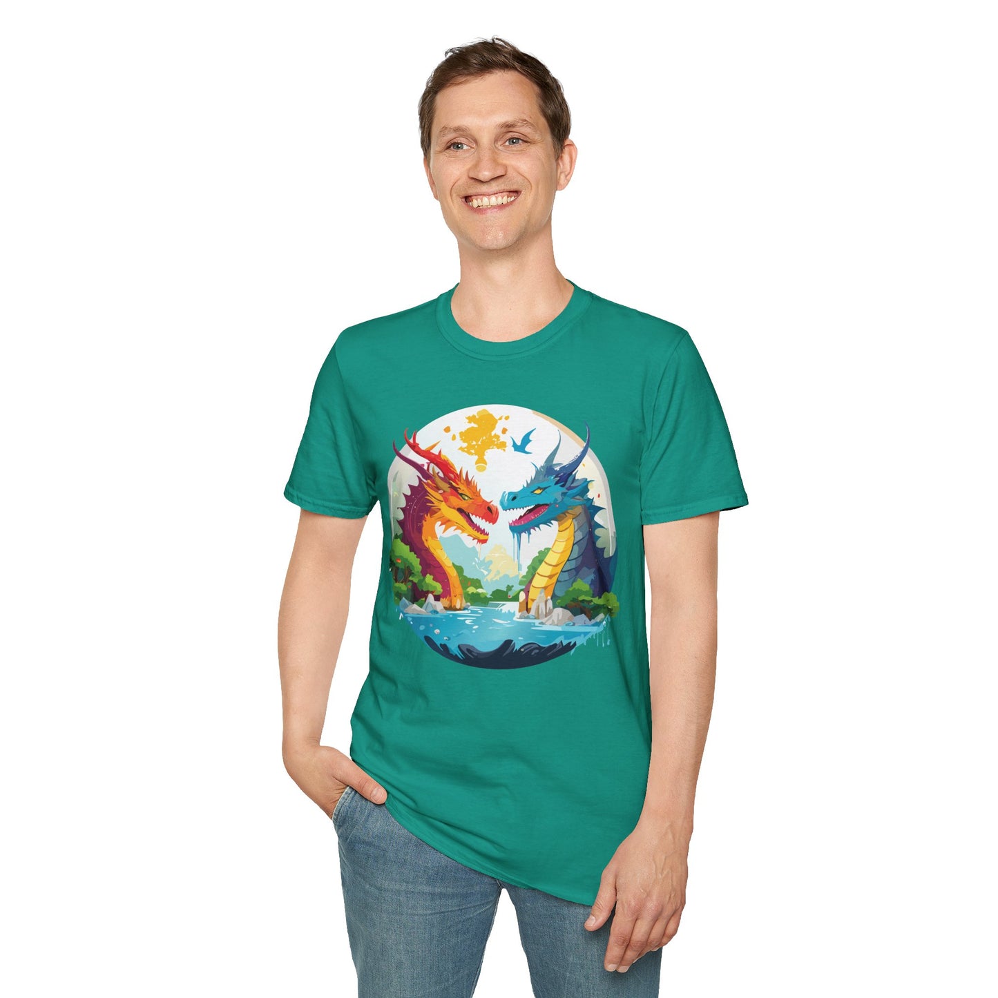 Dragon T Shirt, Dragon Shirt, Shirt with Animals, Animal Shirt
