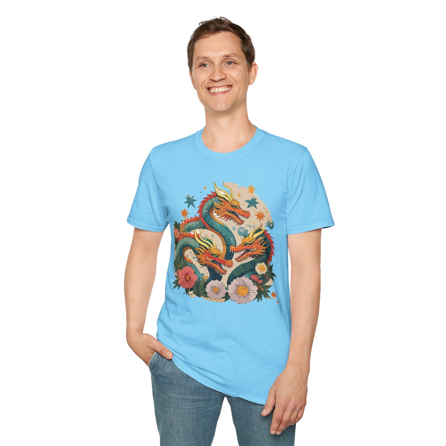 Dragon T Shirt, Dragon Shirt, Shirt with Animals, Animal Shirt