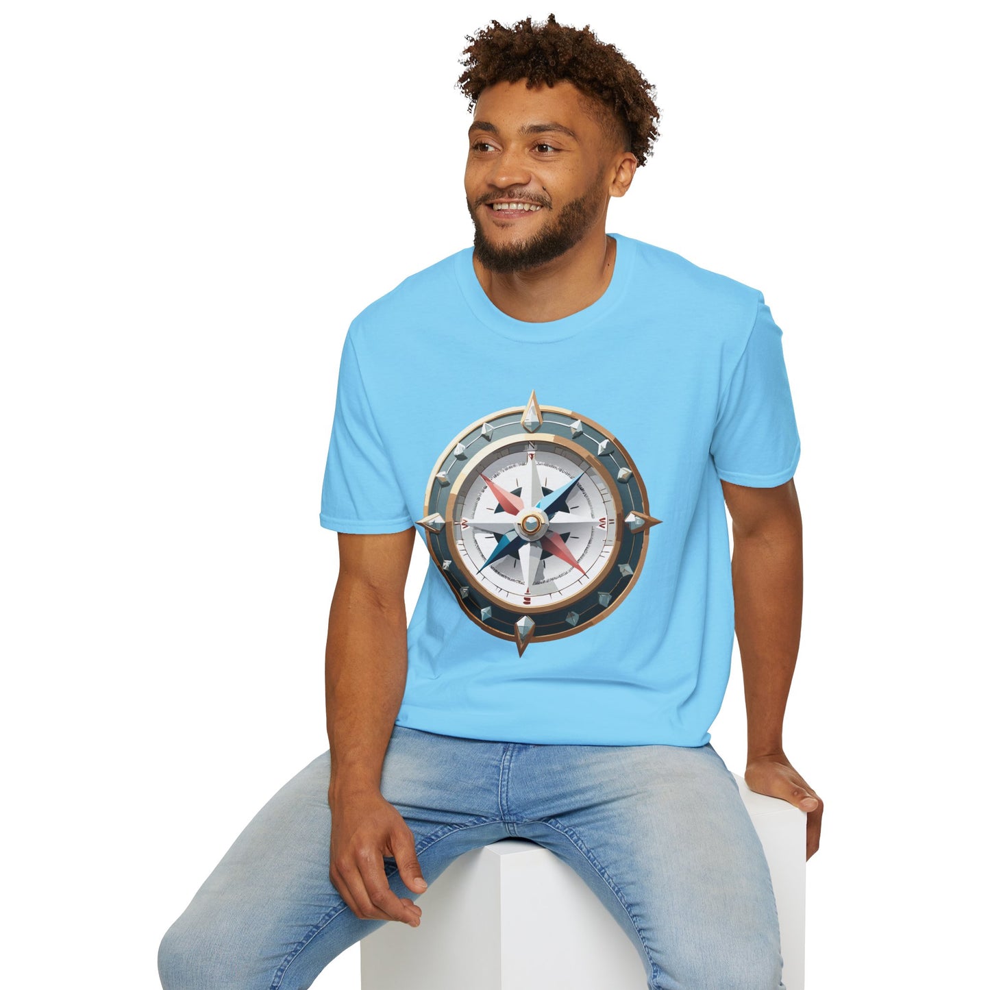 Compass T Shirt, Compass Shirt, Shirt with Compass, Navigator Shirt