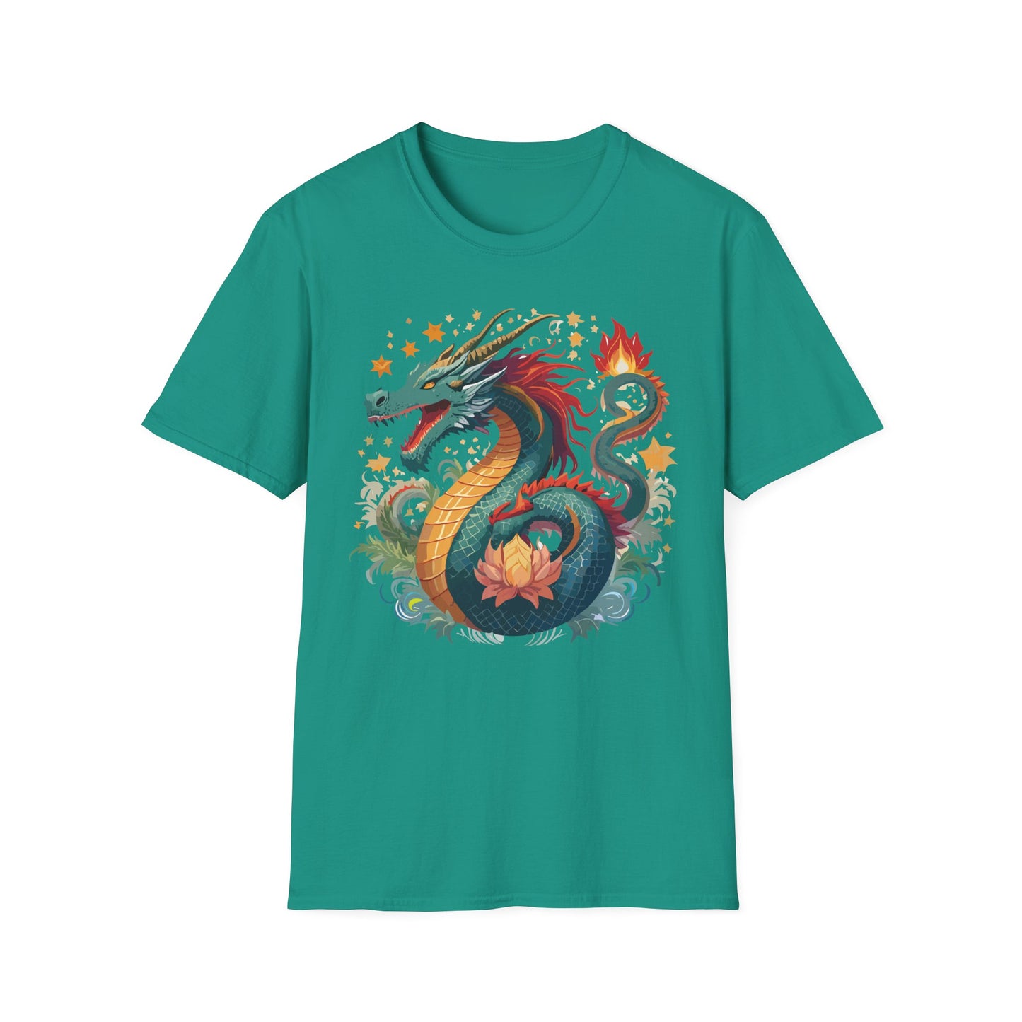 Dragon T Shirt, Dragon Shirt, Shirt with Animals, Animal Shirt