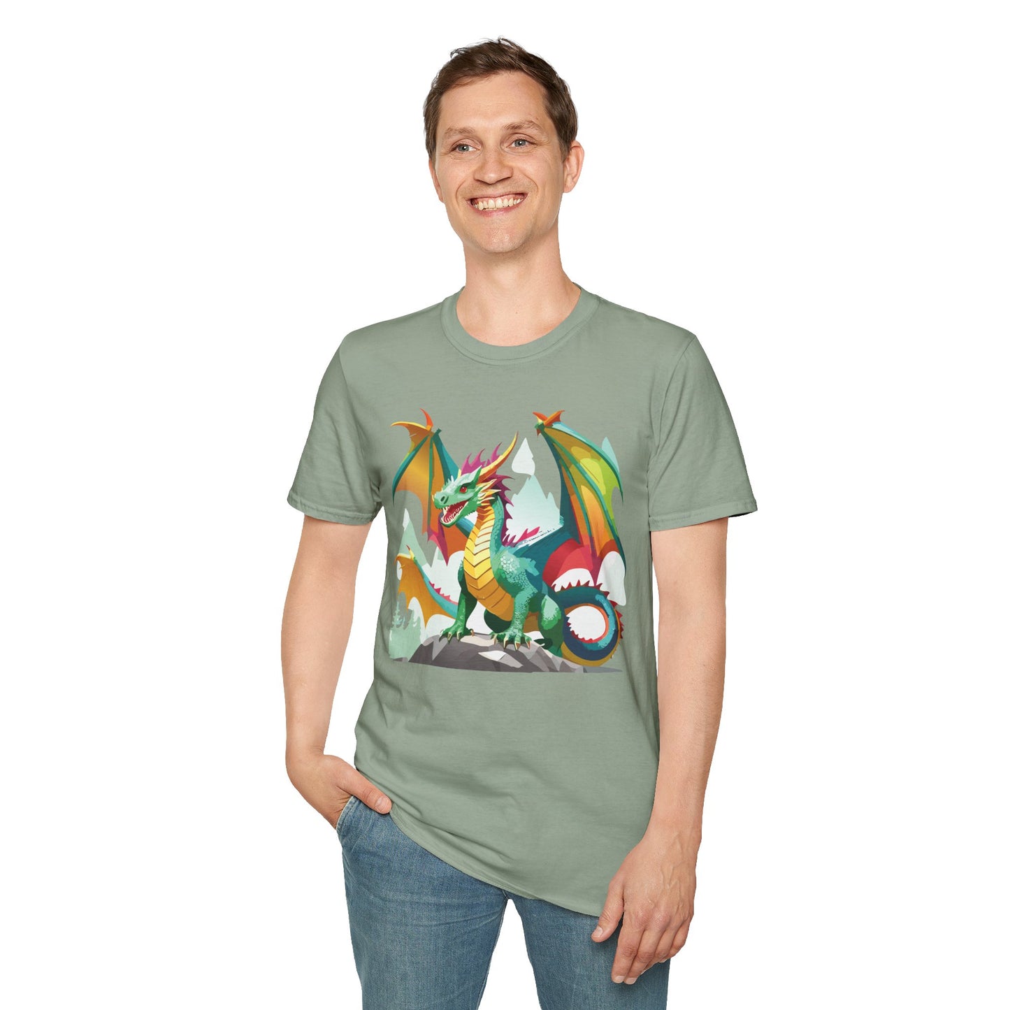 Dragon T Shirt, Dragon Shirt, Shirt with Animals, Animal Shirt