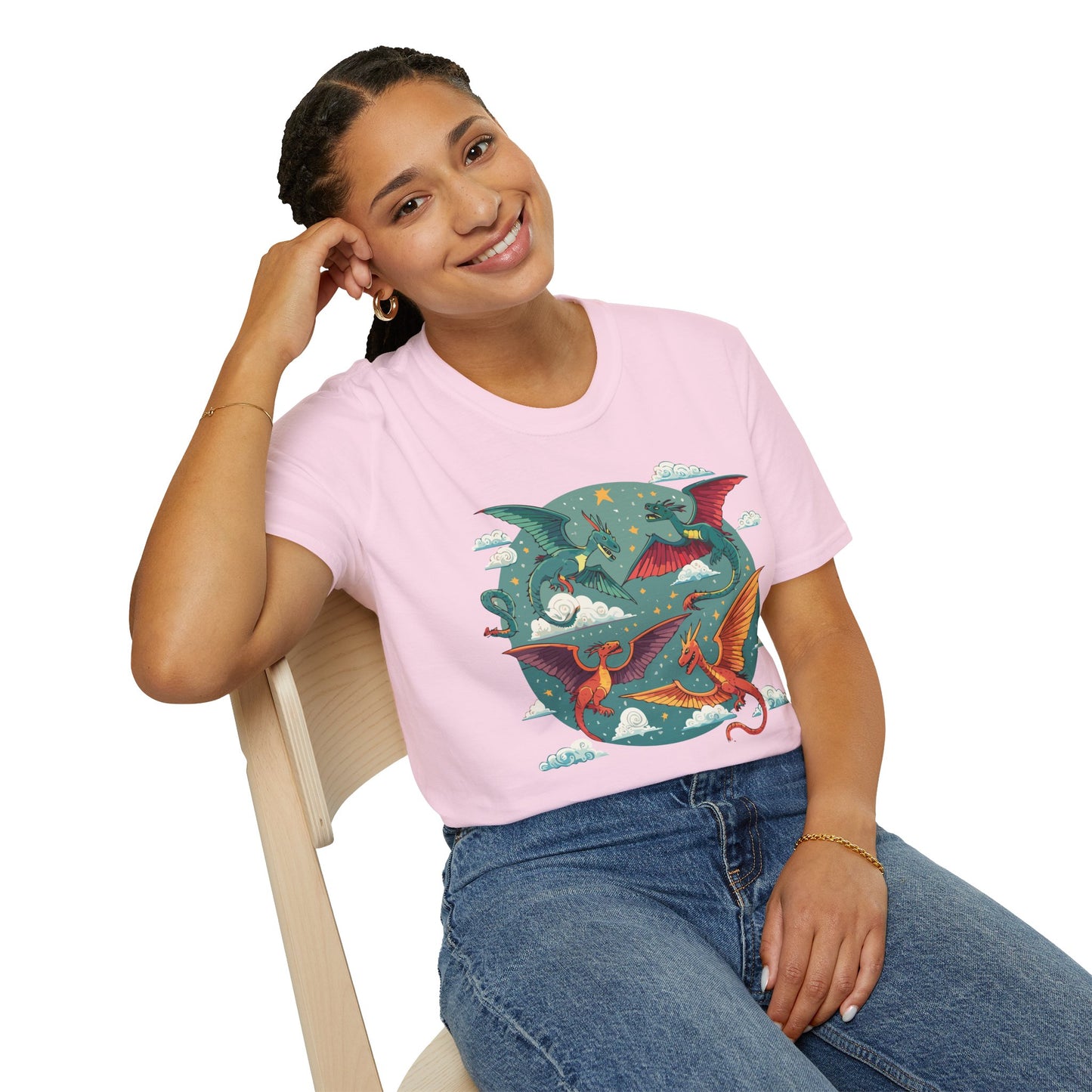 Dragon T Shirt, Dragon Shirt, Shirt with Animals, Animal Shirt