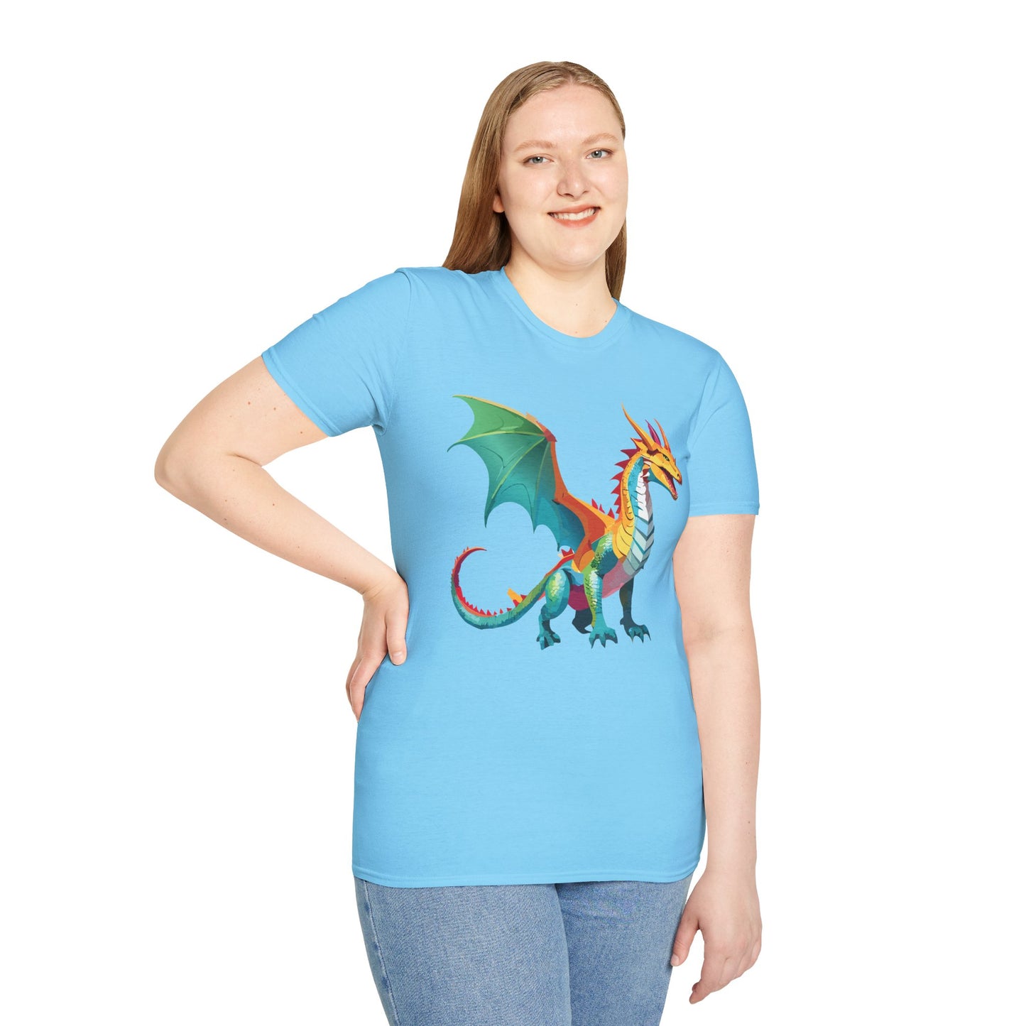 Dragon T Shirt, Dragon Shirt, Shirt with Animals, Animal Shirt