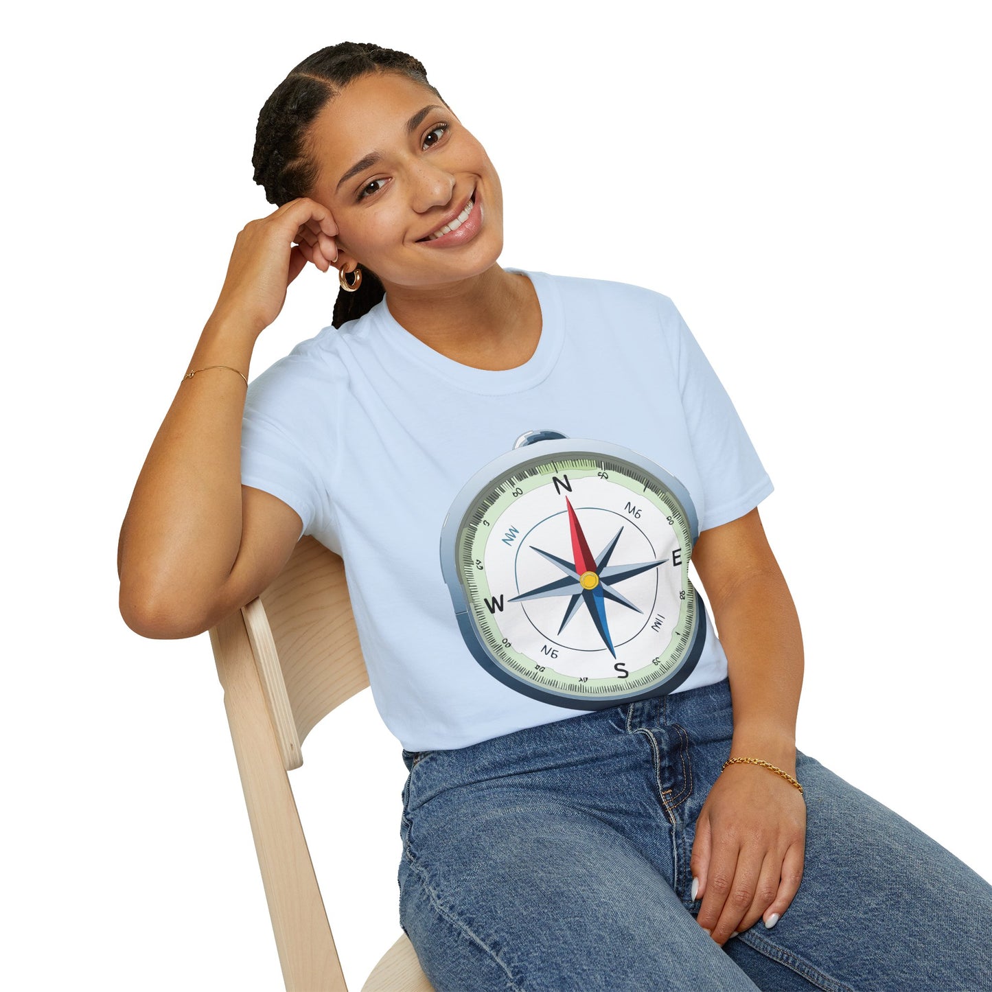 Compass T Shirt, Compass Shirt, Shirt with Compass, Navigator Shirt