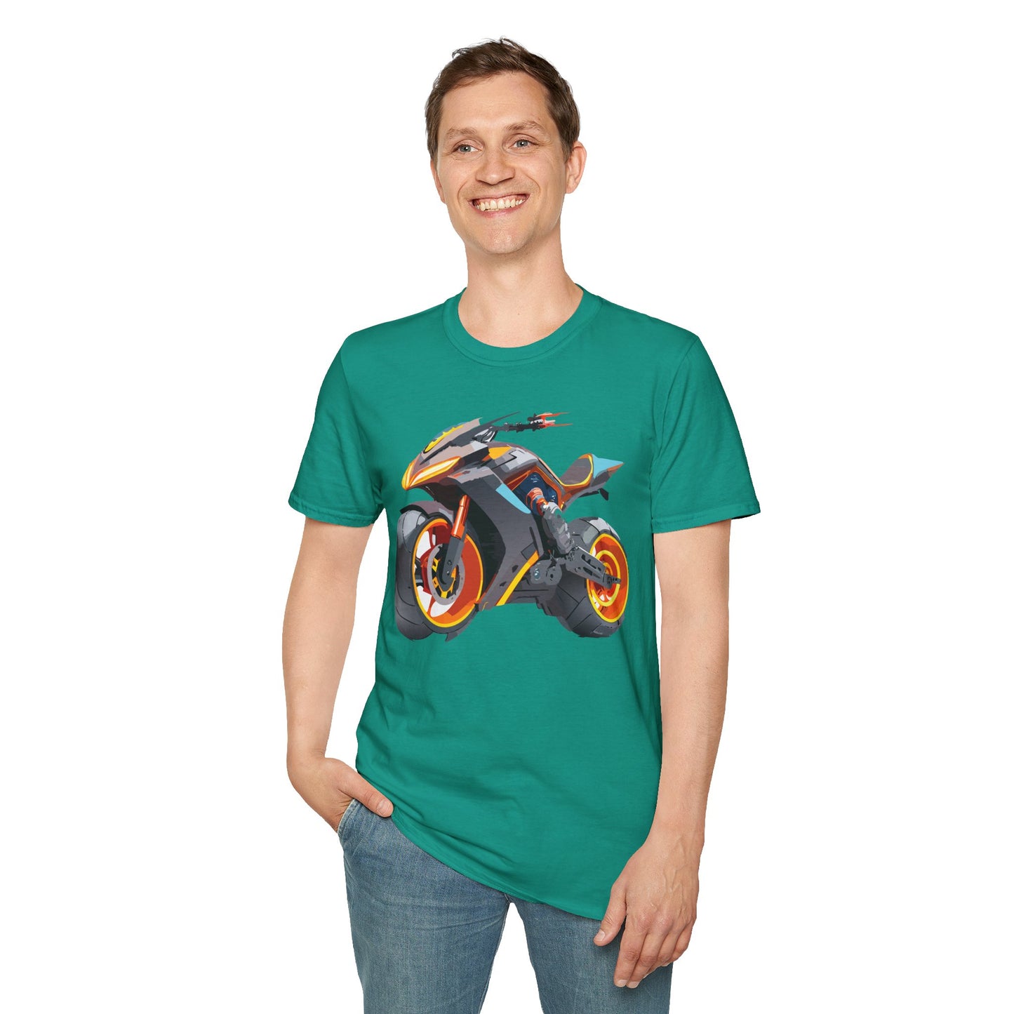 Bike T Shirt, Moto Shirt, Shirt with Motorcycle, MTB T Shirts