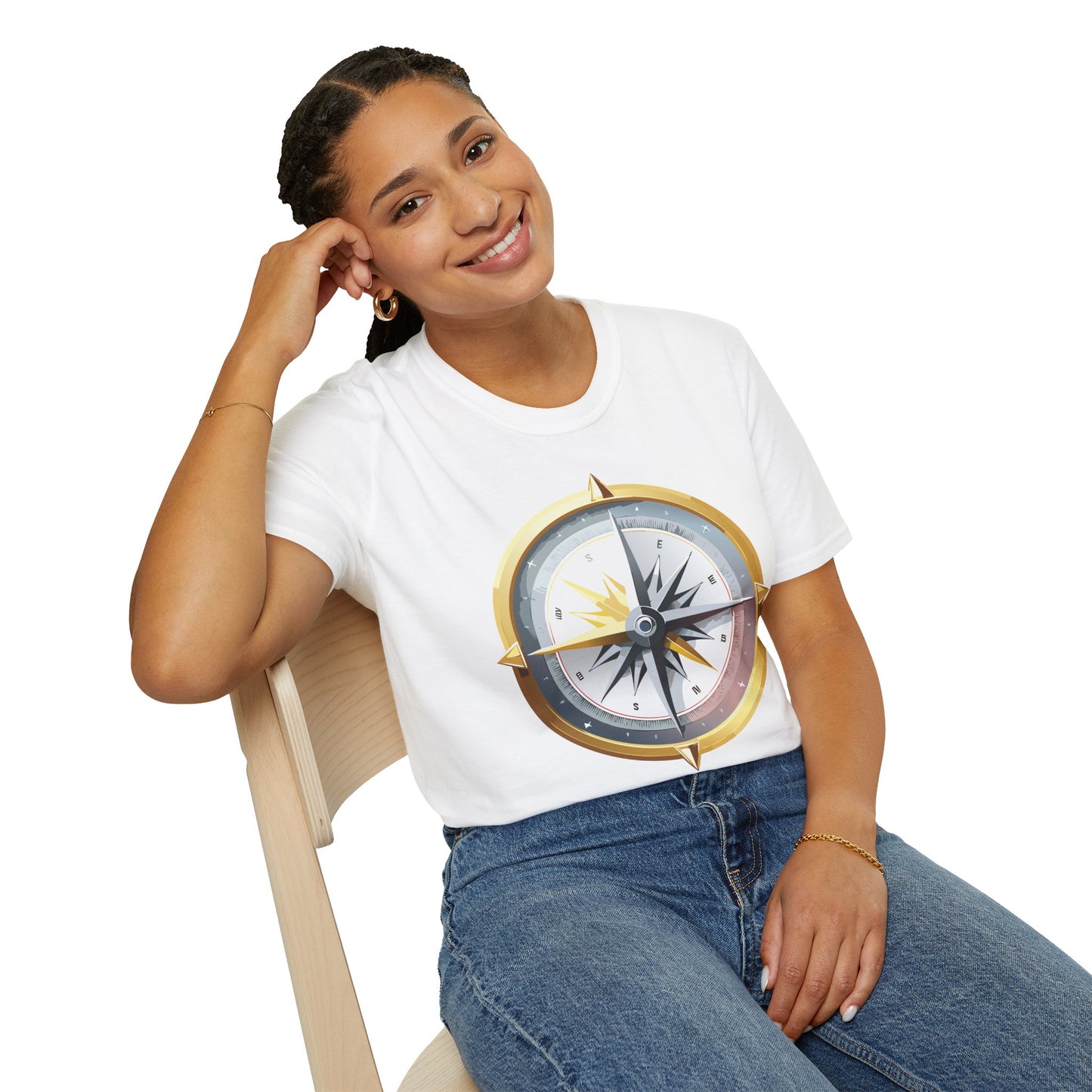 Compass T Shirt, Compass Shirt, Shirt with Compass, Navigator Shirt