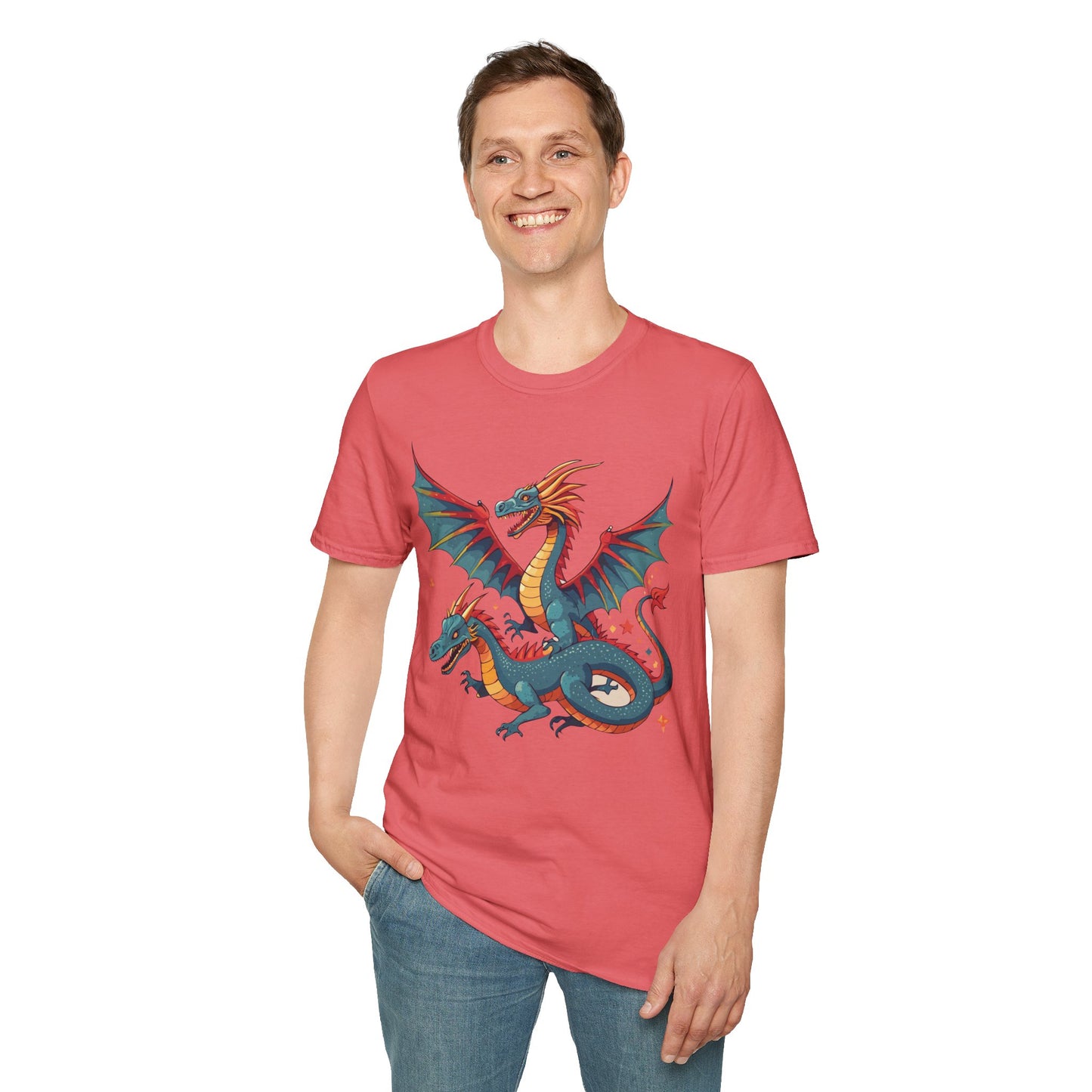Dragon T Shirt, Dragon Shirt, Shirt with Animals, Animal Shirt
