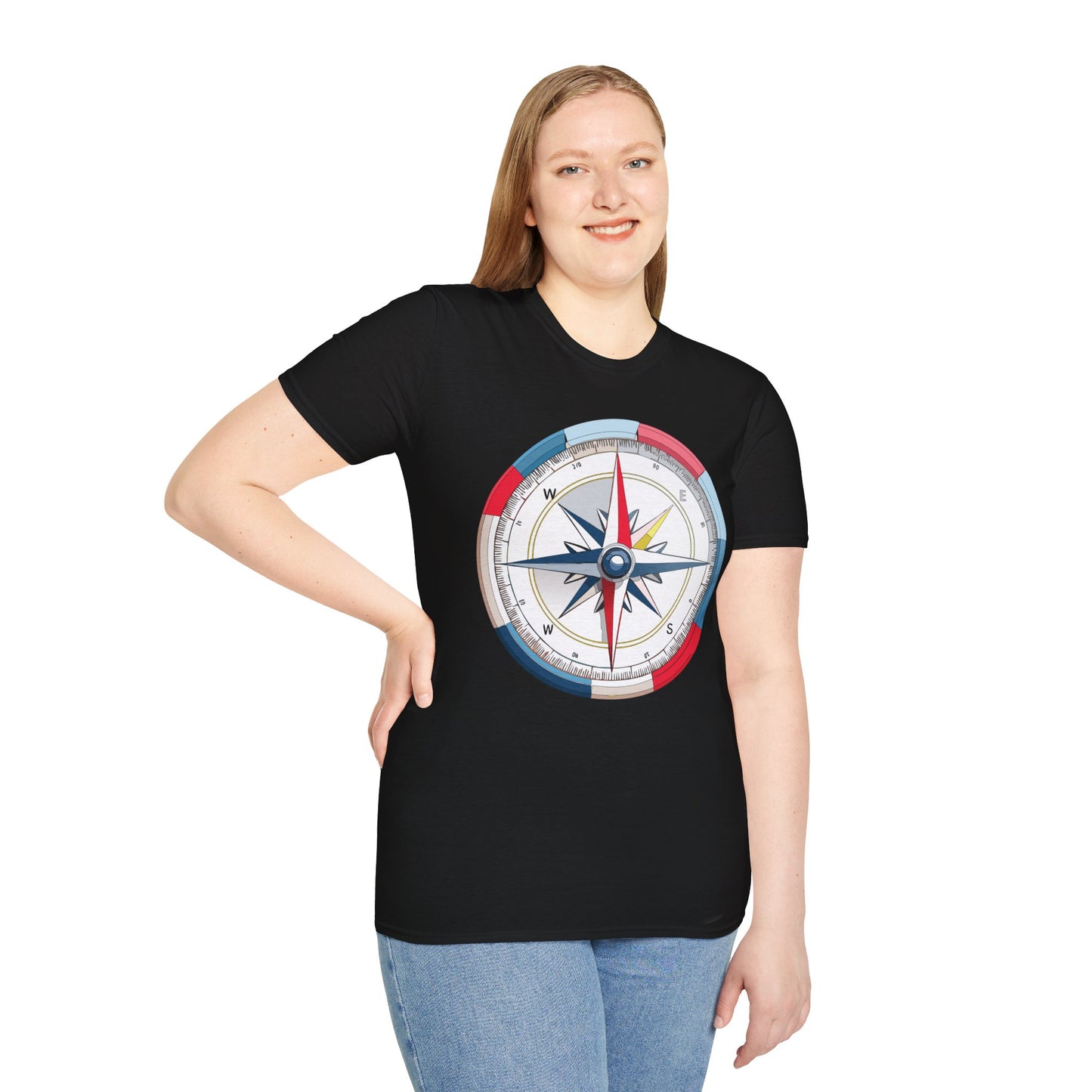 Compass T Shirt, Compass Shirt, Shirt with Compass, Navigator Shirt
