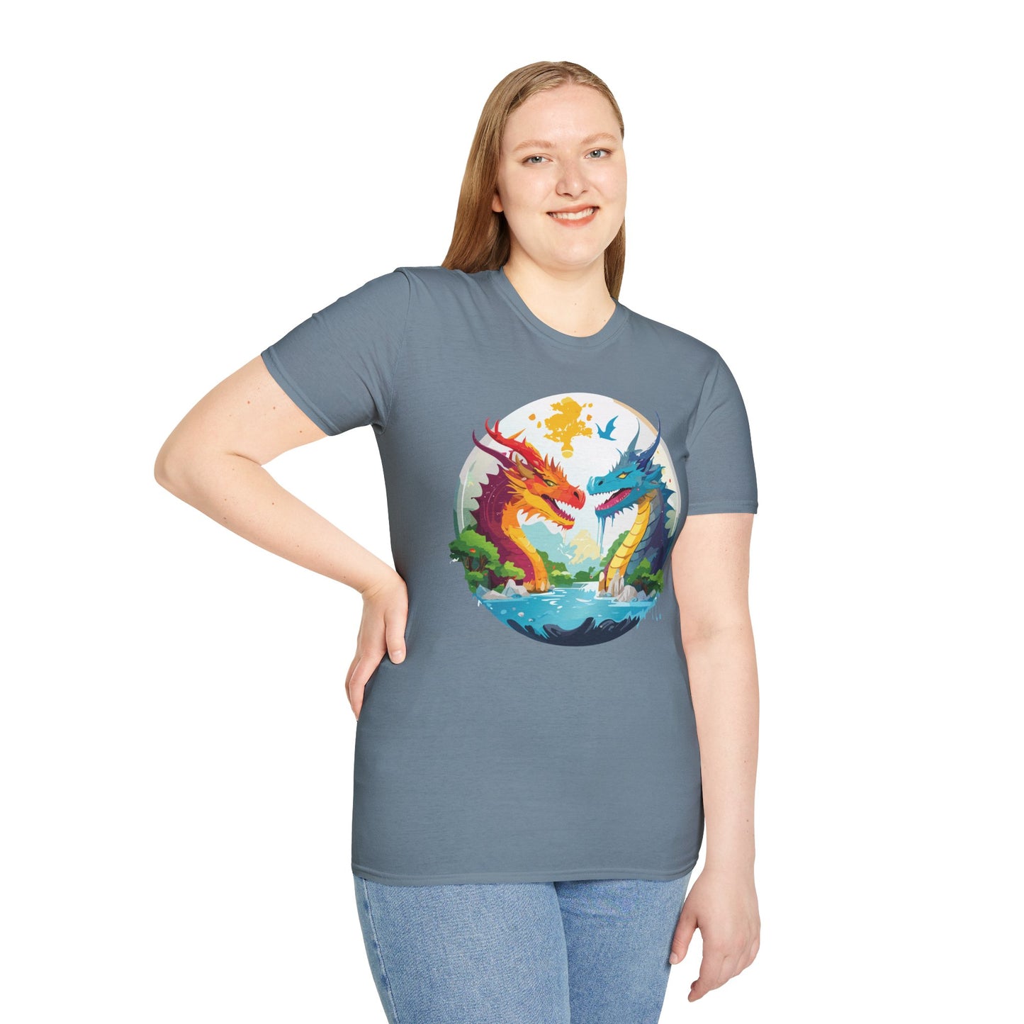 Dragon T Shirt, Dragon Shirt, Shirt with Animals, Animal Shirt