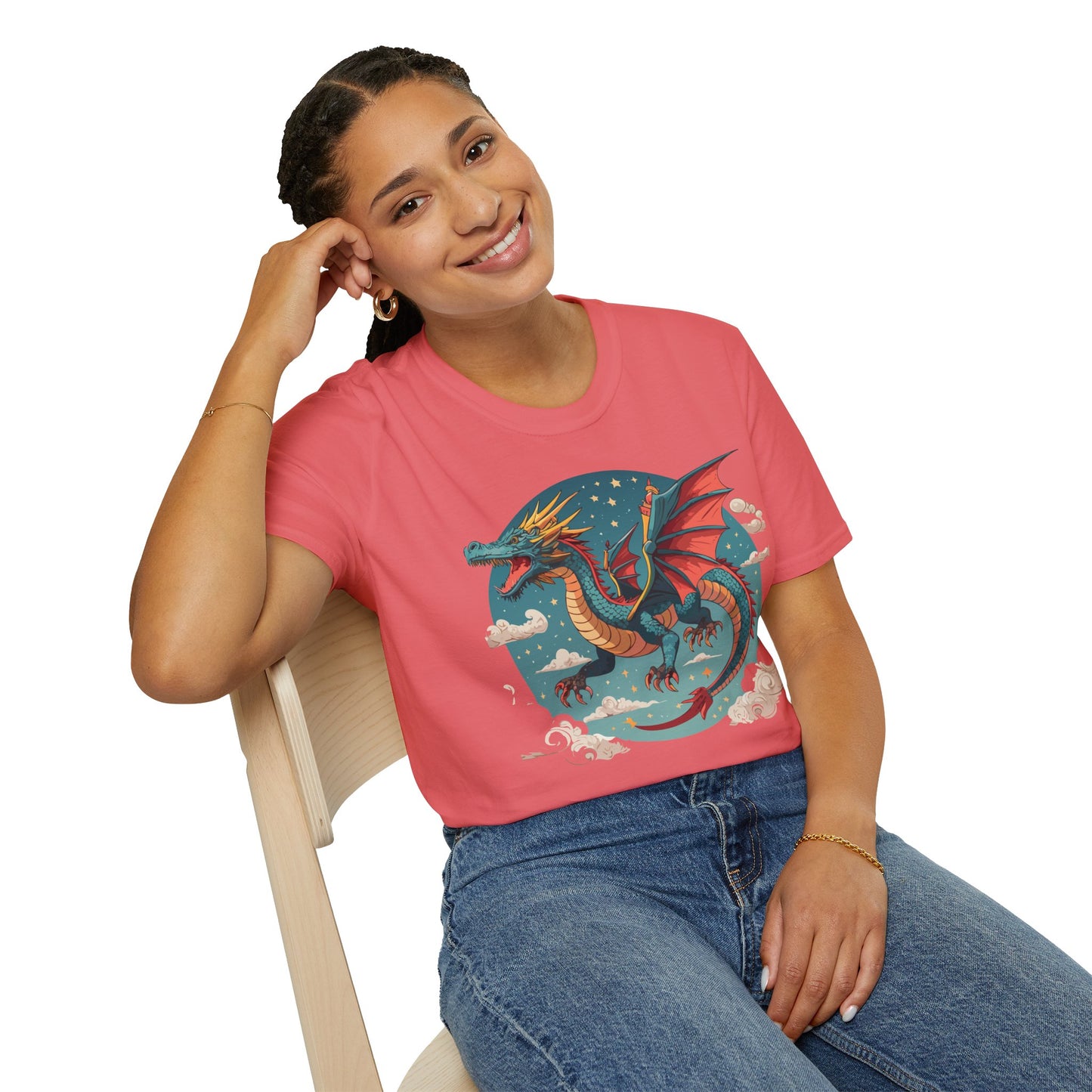 Dragon T Shirt, Dragon Shirt, Shirt with Animals, Animal Shirt
