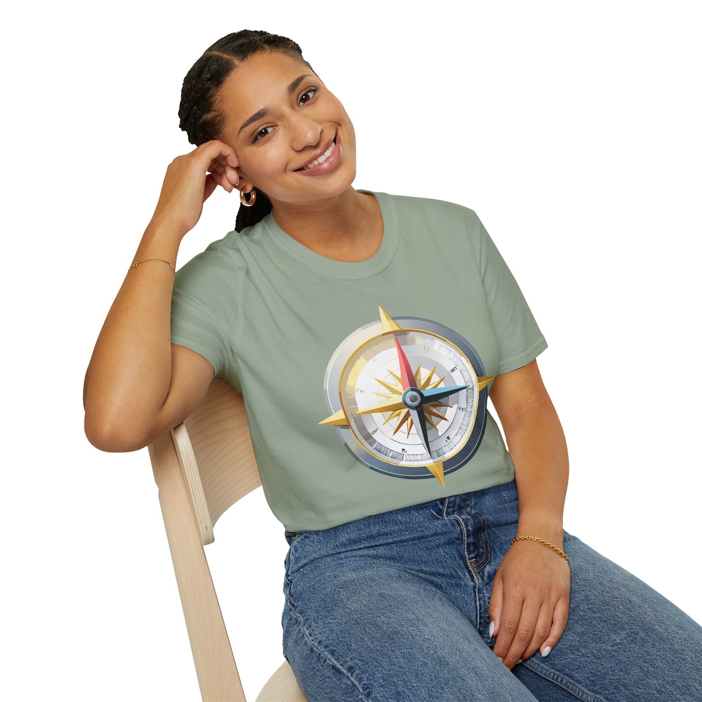 Compass T Shirt, Compass Shirt, Shirt with Compass, Navigator Shirt