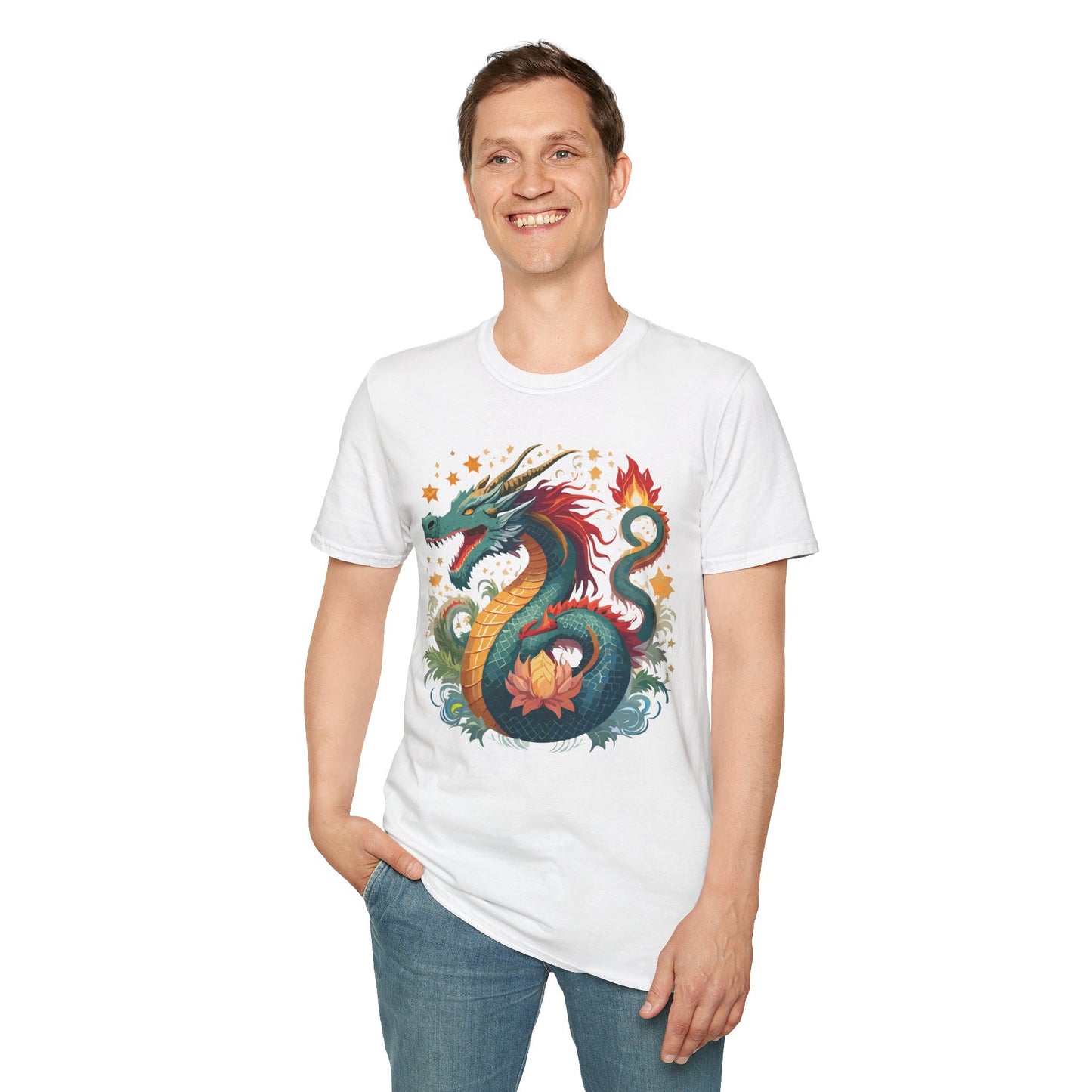 Dragon T Shirt, Dragon Shirt, Shirt with Animals, Animal Shirt