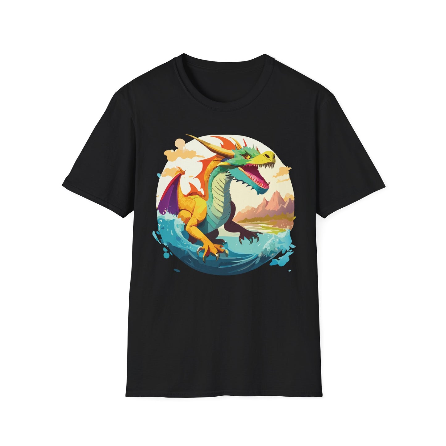 Dragon T Shirt, Dragon Shirt, Shirt with Animals, Animal Shirt