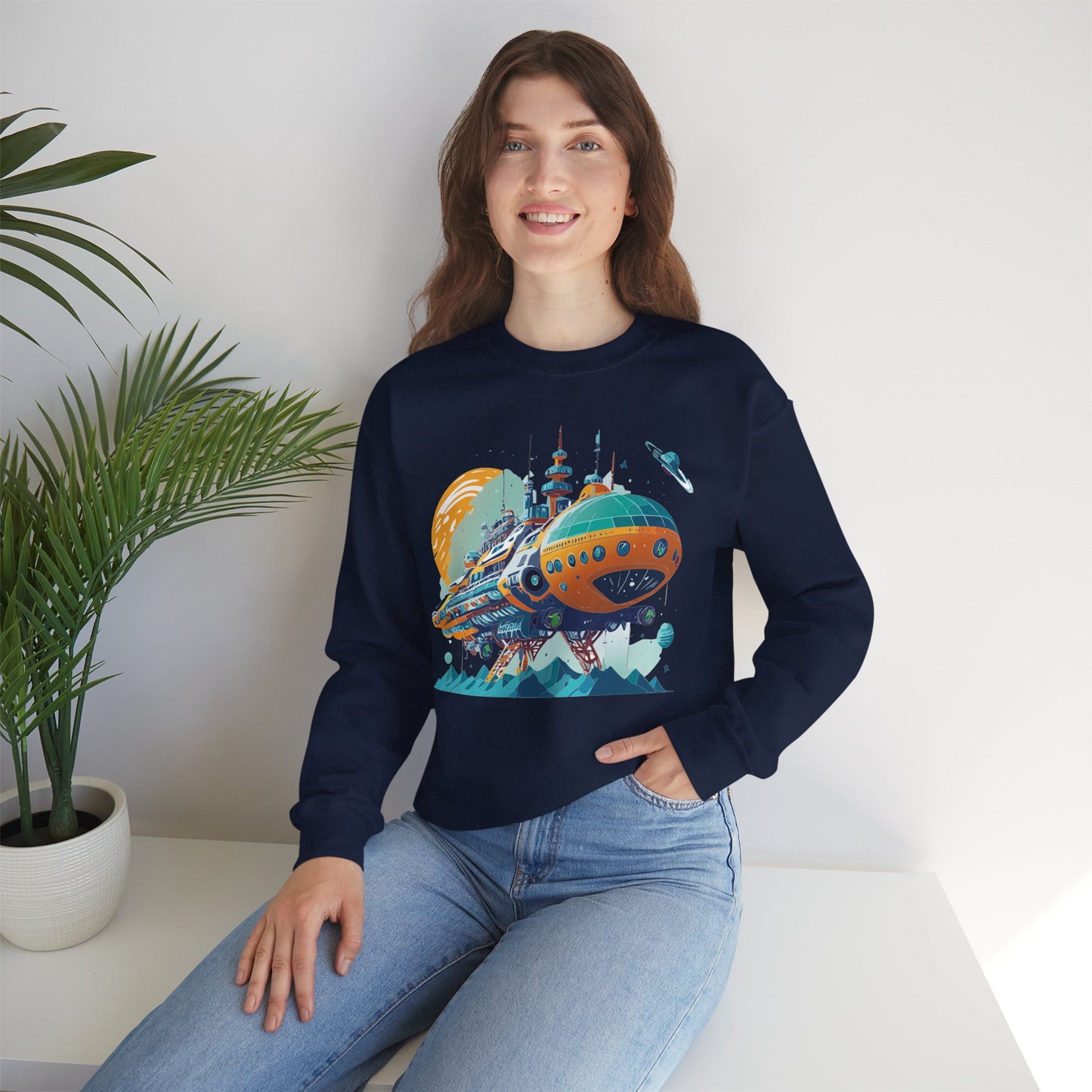 Space Shuttle Sweatshirt, Cosmic Sweatshirt, Astronaut Sweatshirt, Space Cosmic Sweatshirt