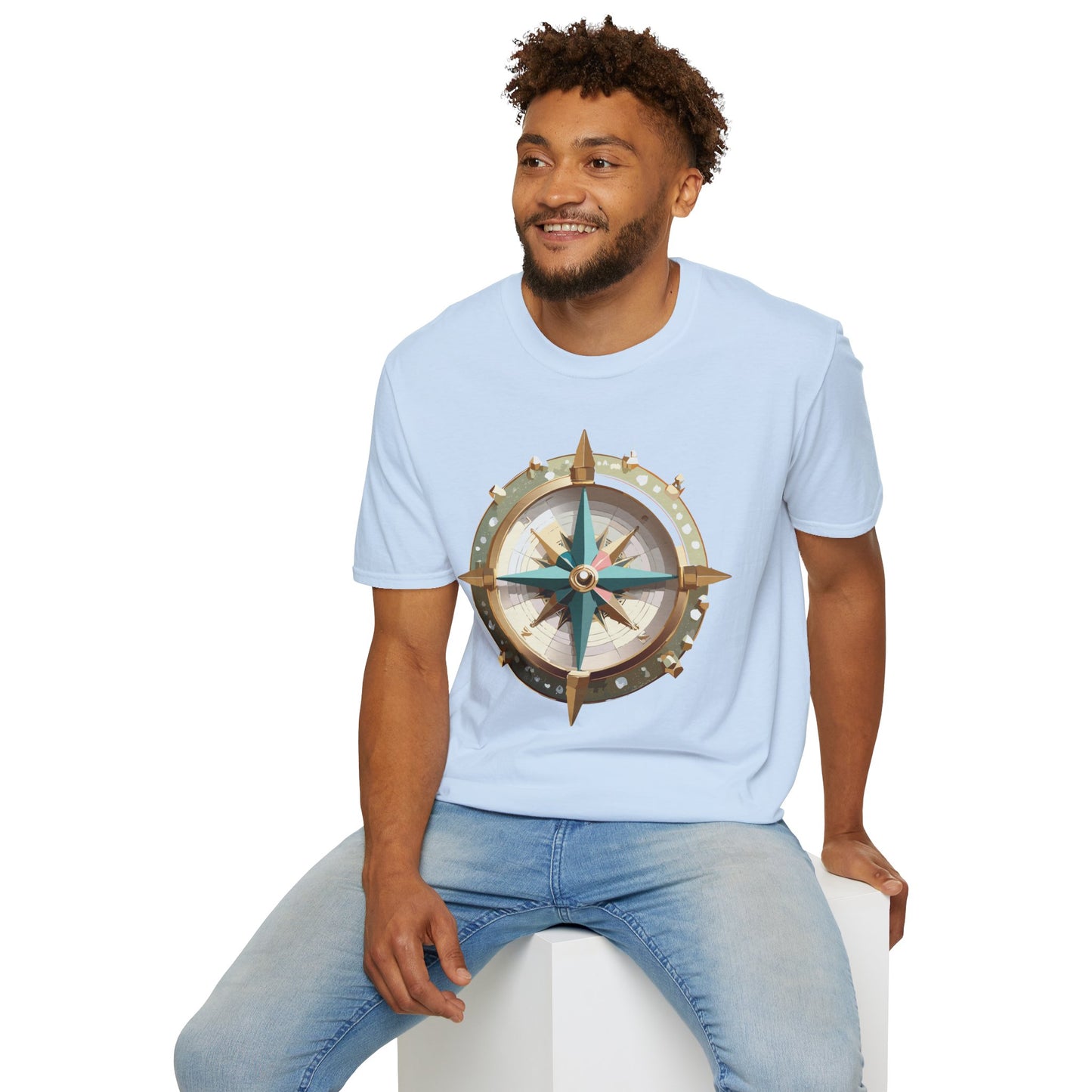 Compass T Shirt, Compass Shirt, Shirt with Compass, Navigator Shirt