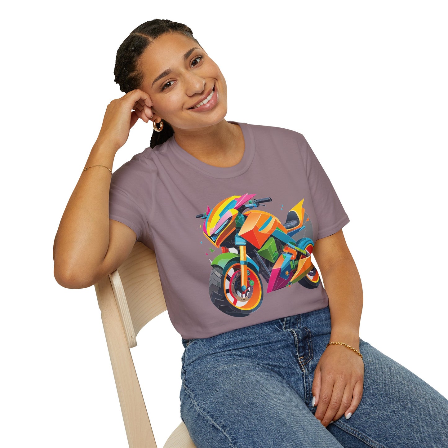 Bike T Shirt, Moto Shirt, Shirt with Motorcycle, MTB T Shirts