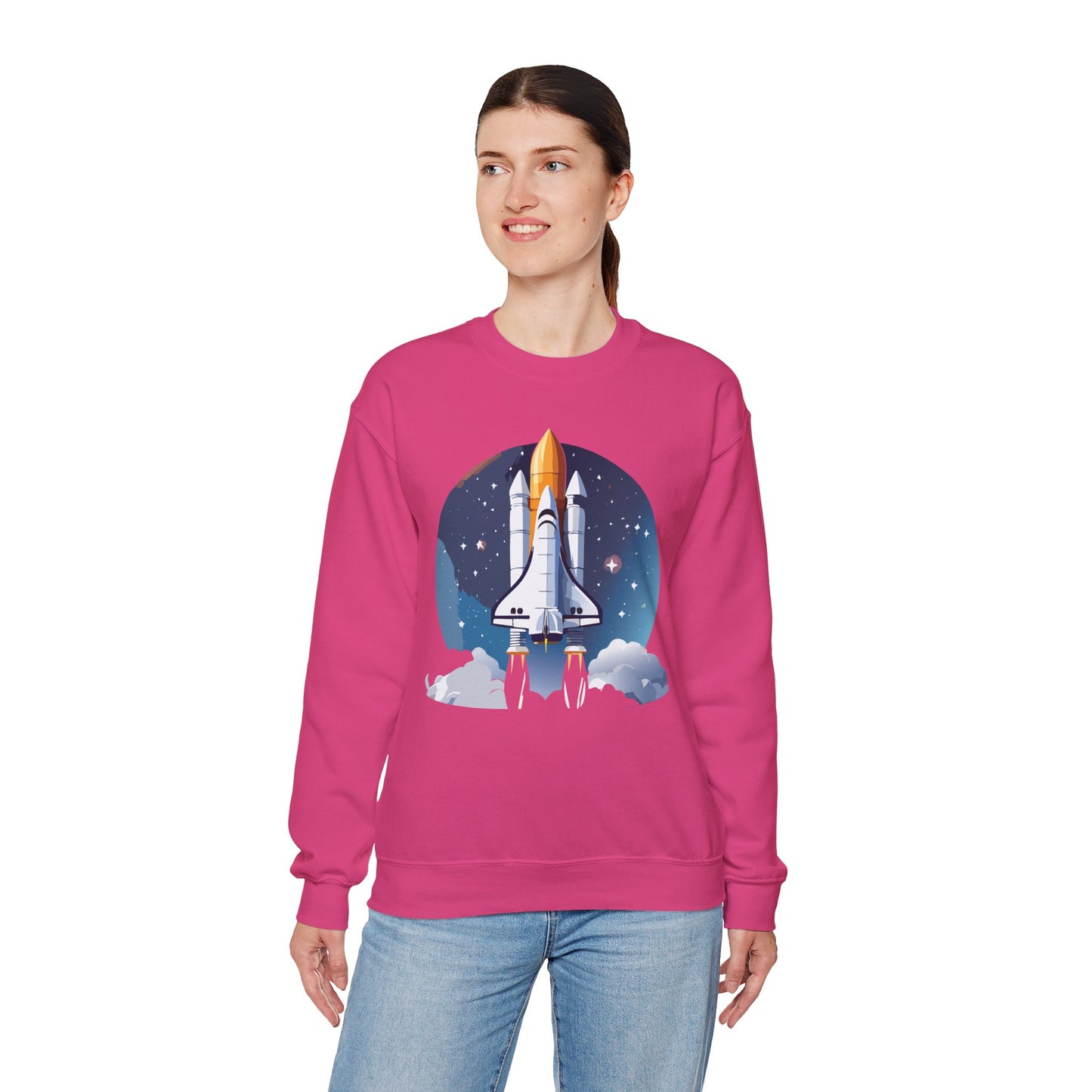 Space Shuttle Sweatshirt, Cosmic Sweatshirt, Astronaut Sweatshirt, Space Cosmic Sweatshirt