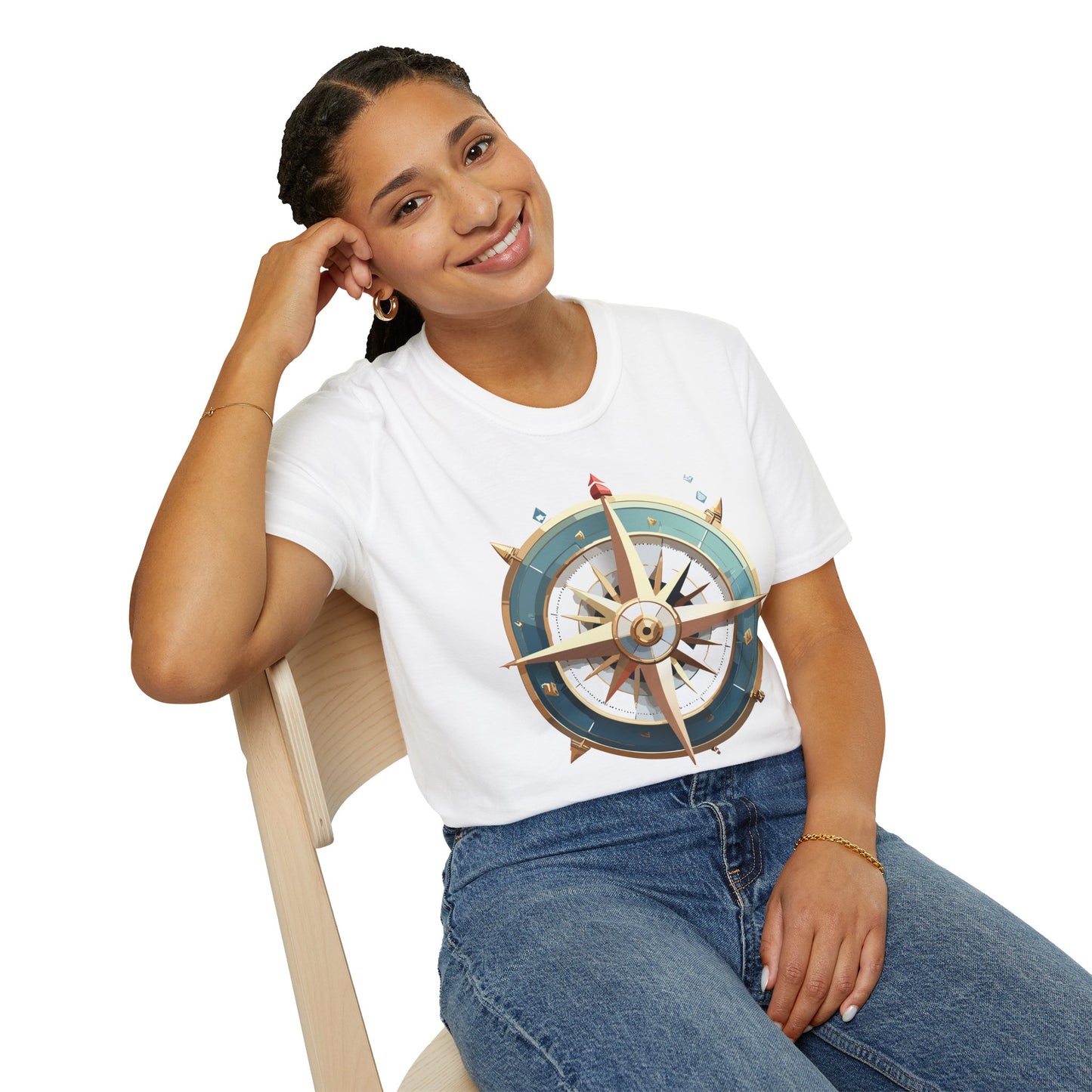 Compass T Shirt, Compass Shirt, Shirt with Compass, Navigator Shirt