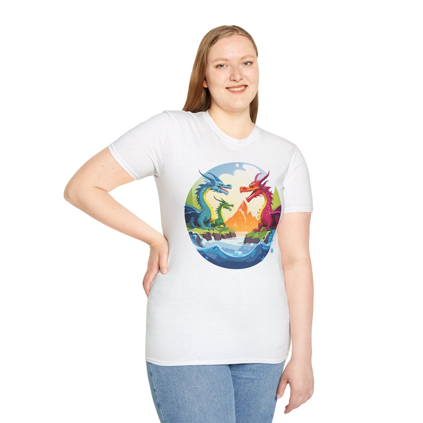 Dragon T Shirt, Dragon Shirt, Shirt with Animals, Animal Shirt