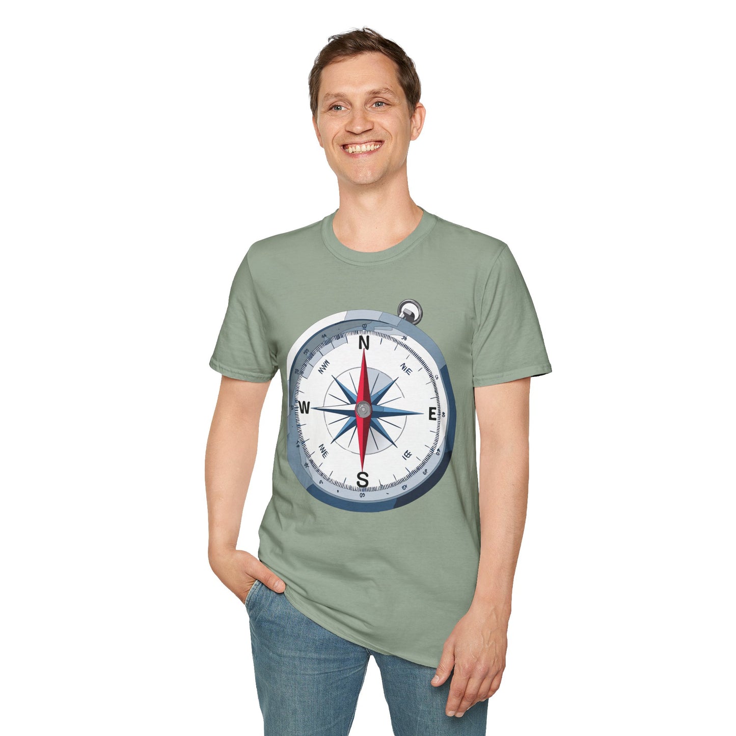 Compass T Shirt, Compass Shirt, Shirt with Compass, Navigator Shirt