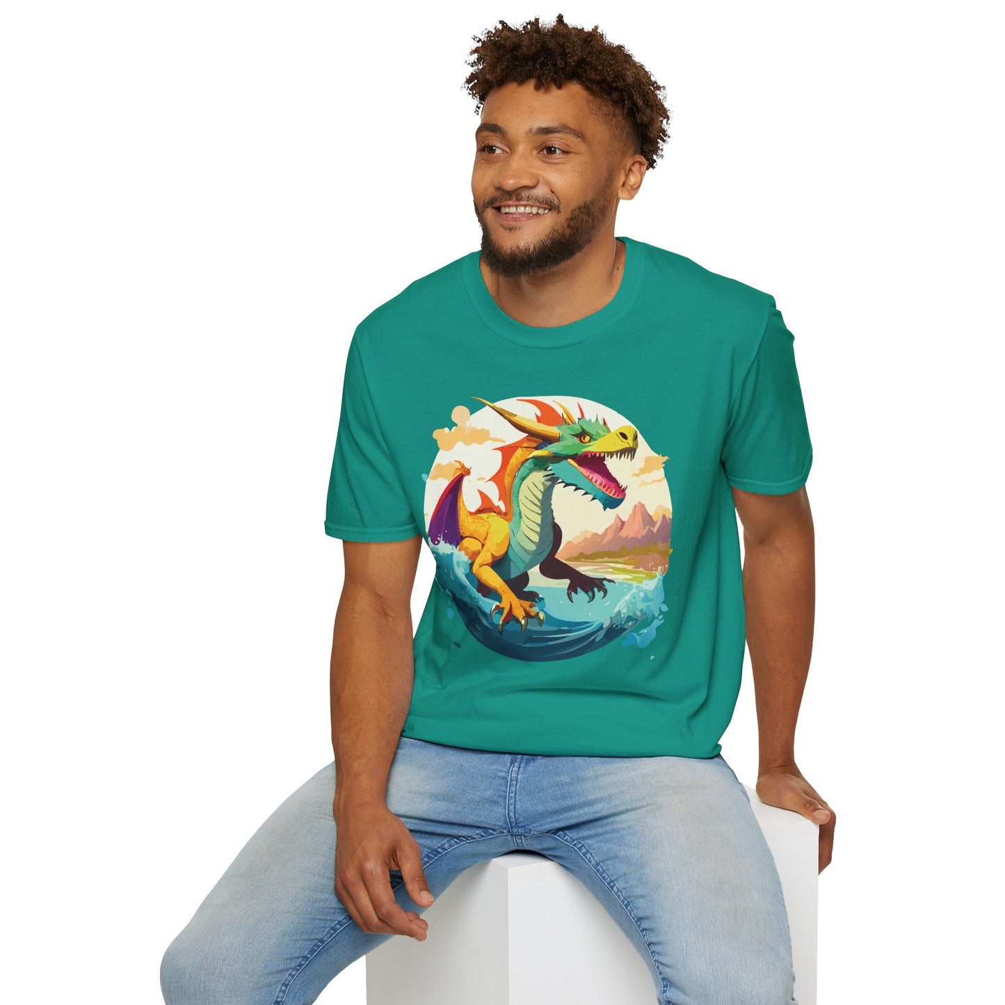 Dragon T Shirt, Dragon Shirt, Shirt with Animals, Animal Shirt