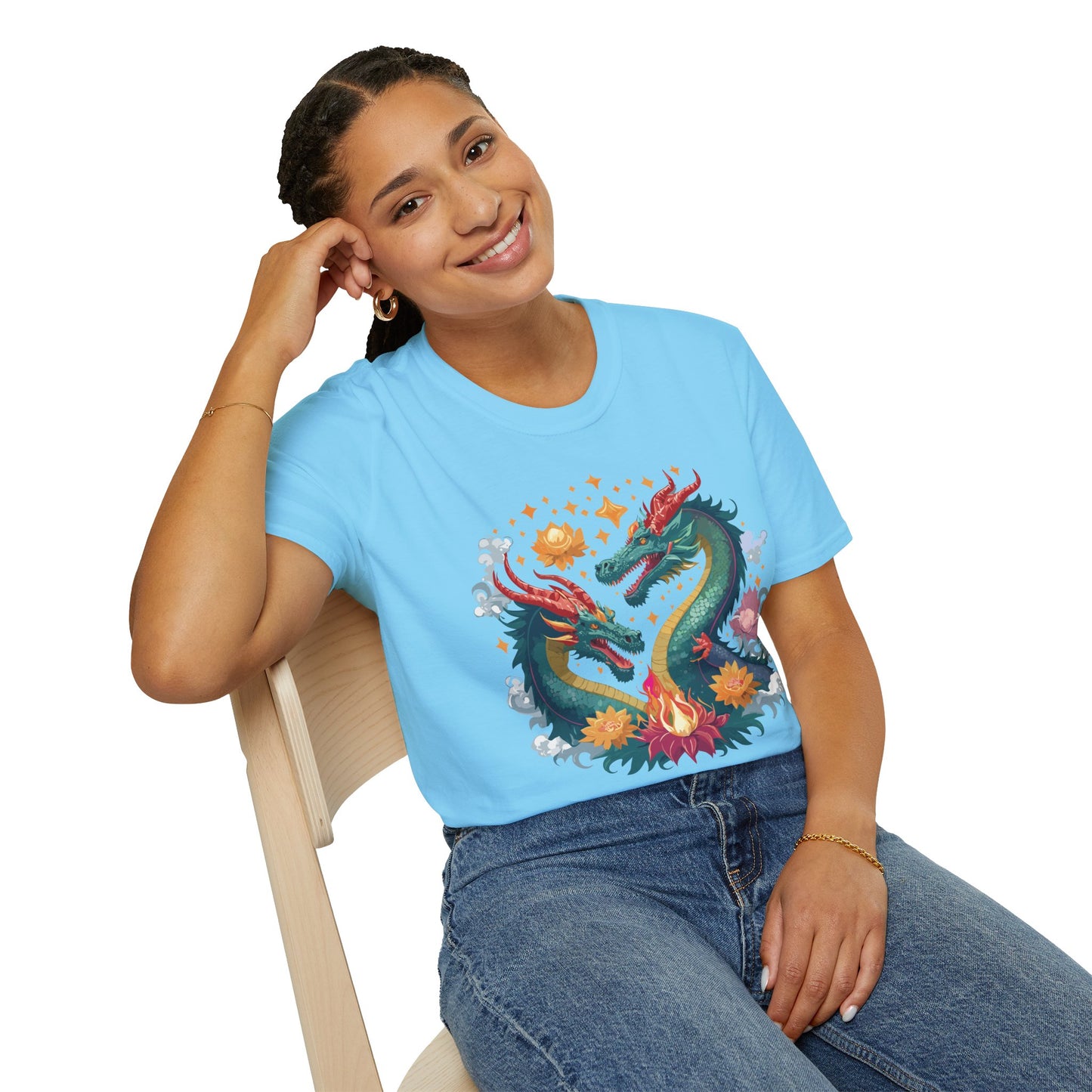 Dragon T Shirt, Dragon Shirt, Shirt with Animals, Animal Shirt