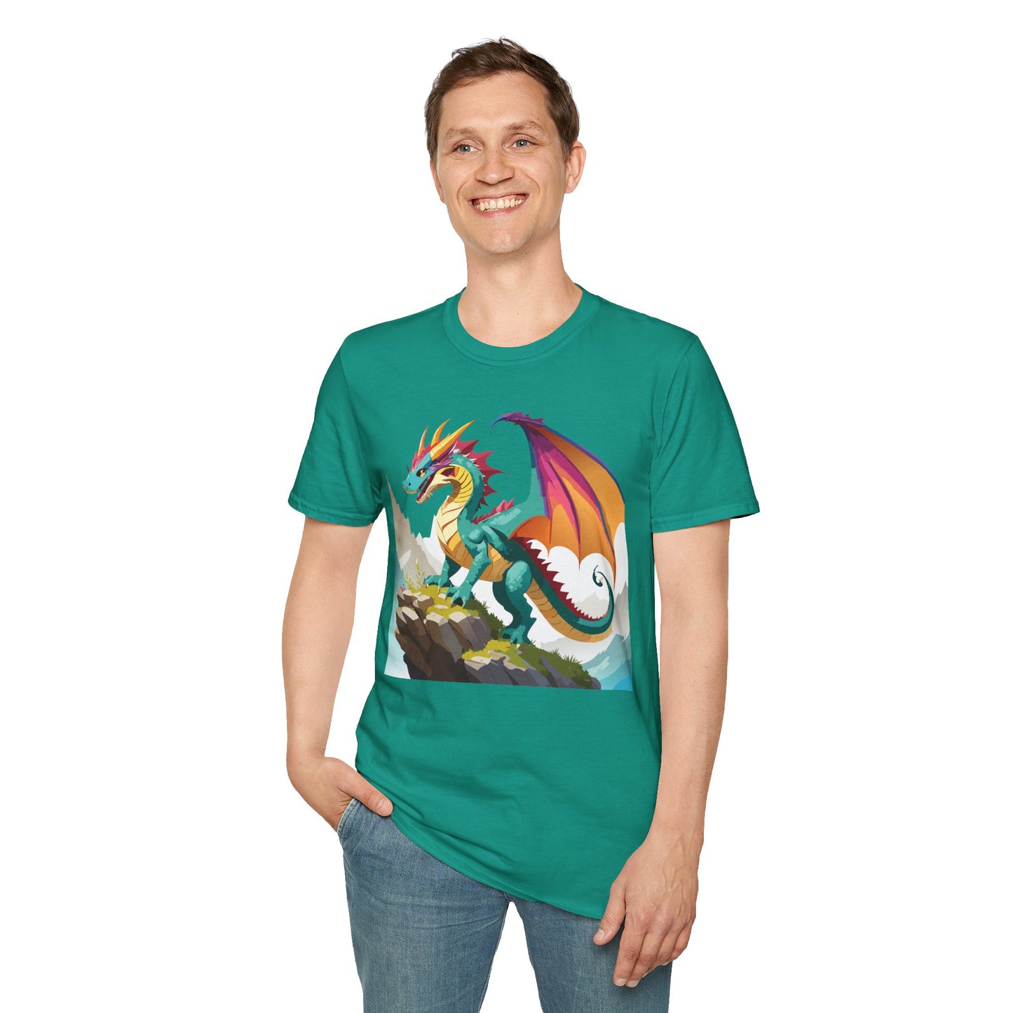 Dragon T Shirt, Dragon Shirt, Shirt with Animals, Animal Shirt