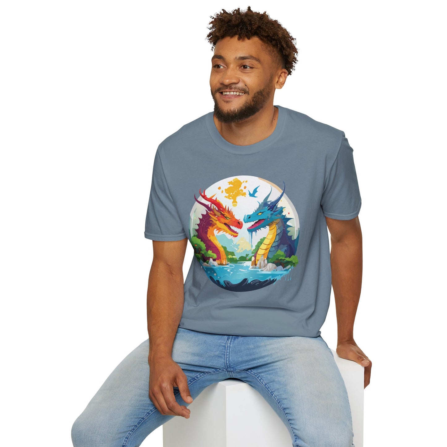Dragon T Shirt, Dragon Shirt, Shirt with Animals, Animal Shirt