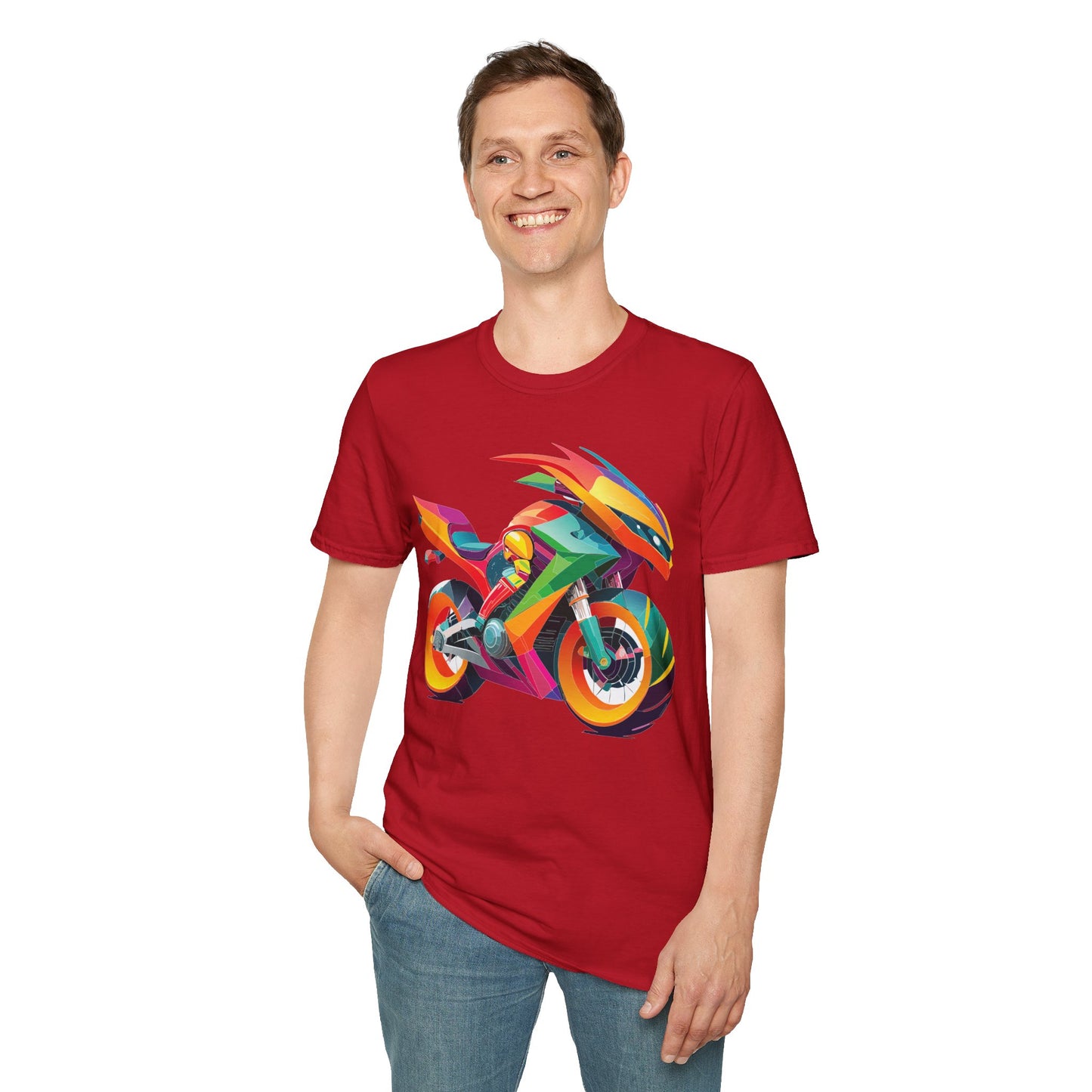 Bike T Shirt, Moto Shirt, Shirt with Motorcycle, MTB T Shirts