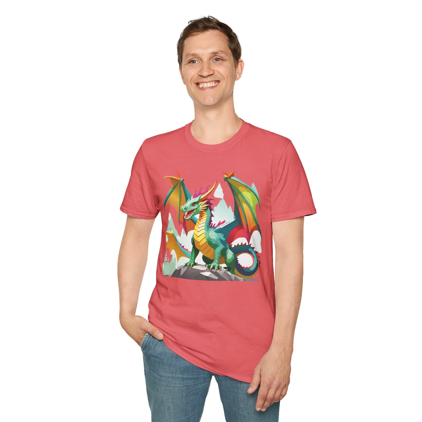 Dragon T Shirt, Dragon Shirt, Shirt with Animals, Animal Shirt