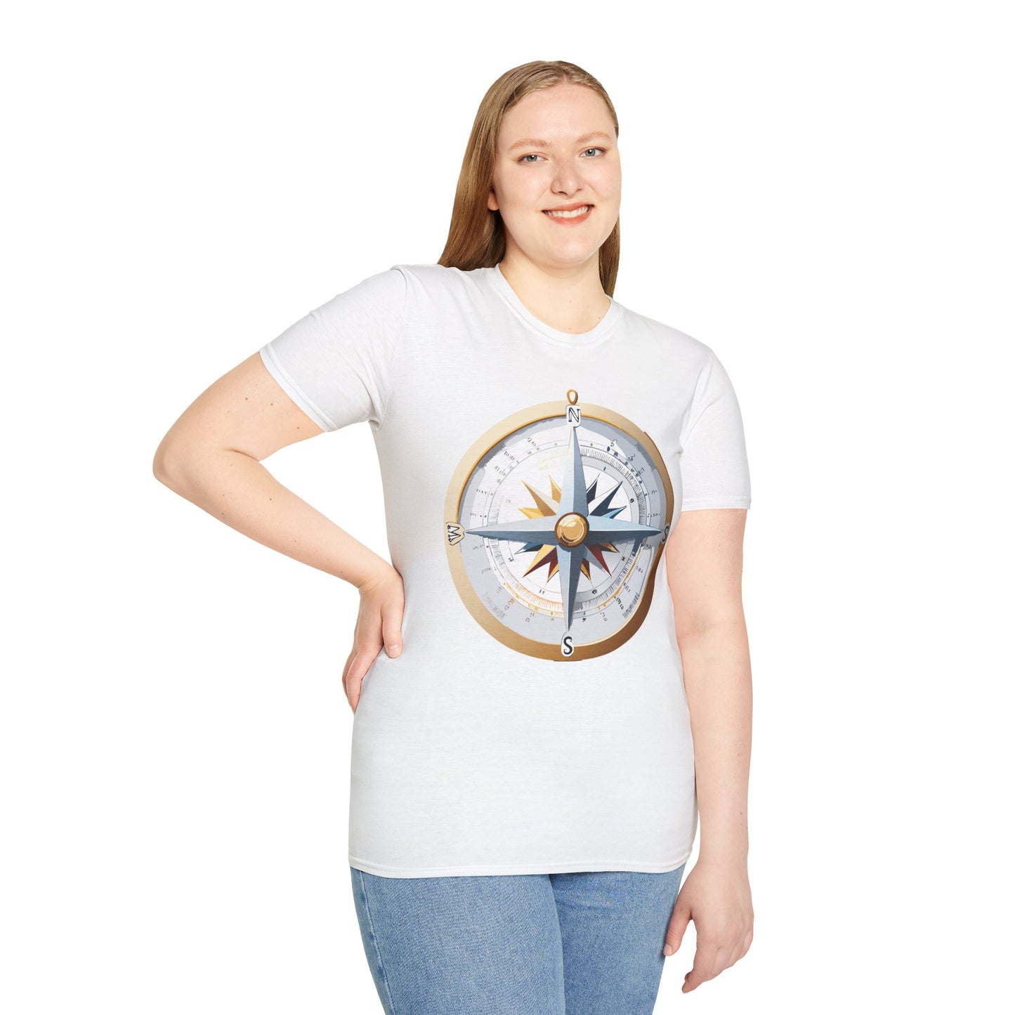 Compass T Shirt, Compass Shirt, Shirt with Compass, Navigator Shirt