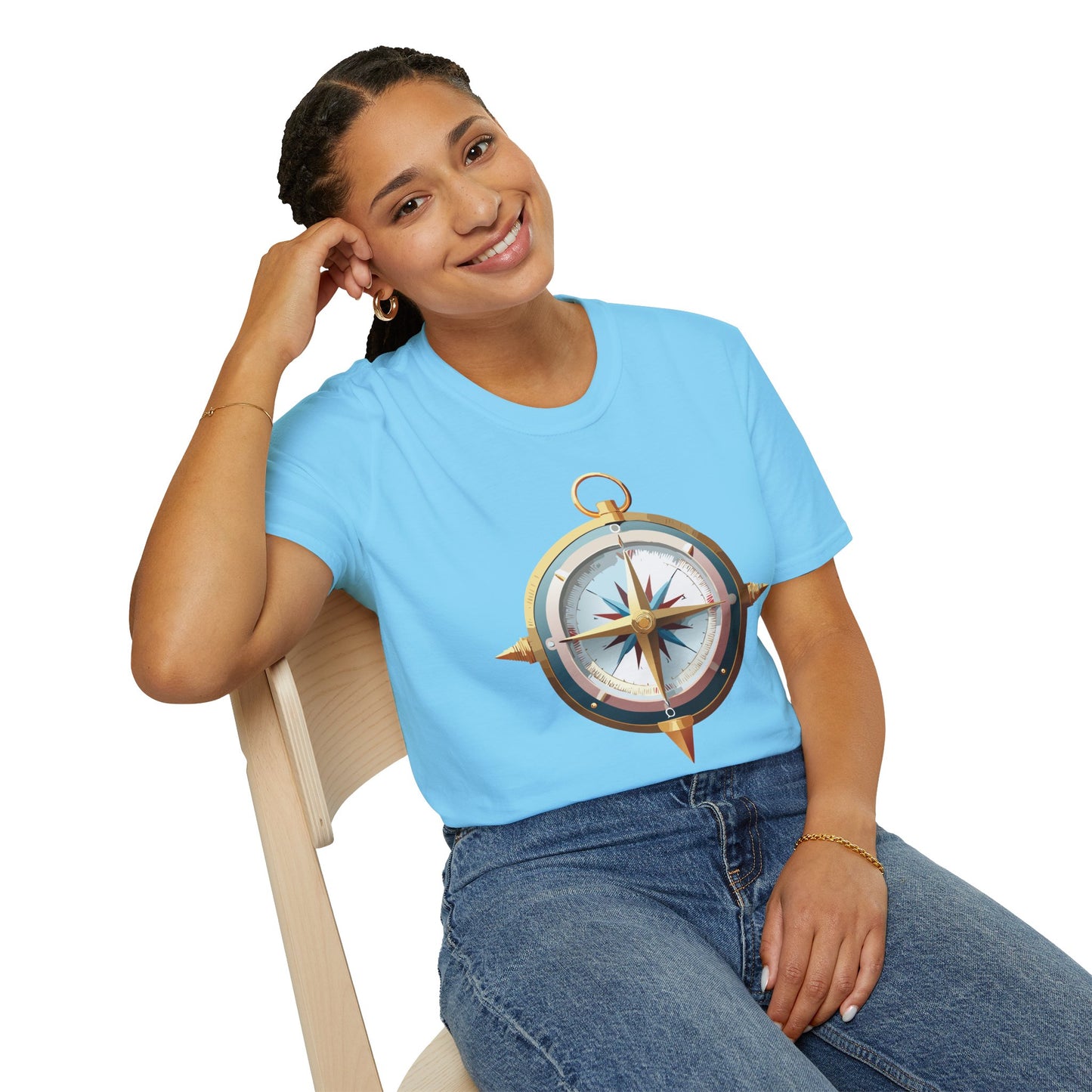 Compass T Shirt, Compass Shirt, Shirt with Compass, Navigator Shirt