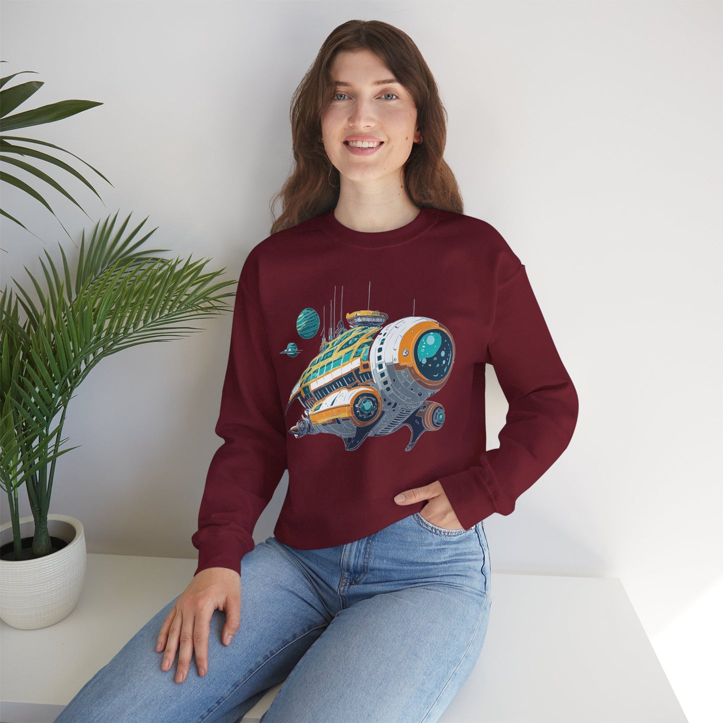 Space Shuttle Sweatshirt, Cosmic Sweatshirt, Astronaut Sweatshirt, Space Cosmic Sweatshirt