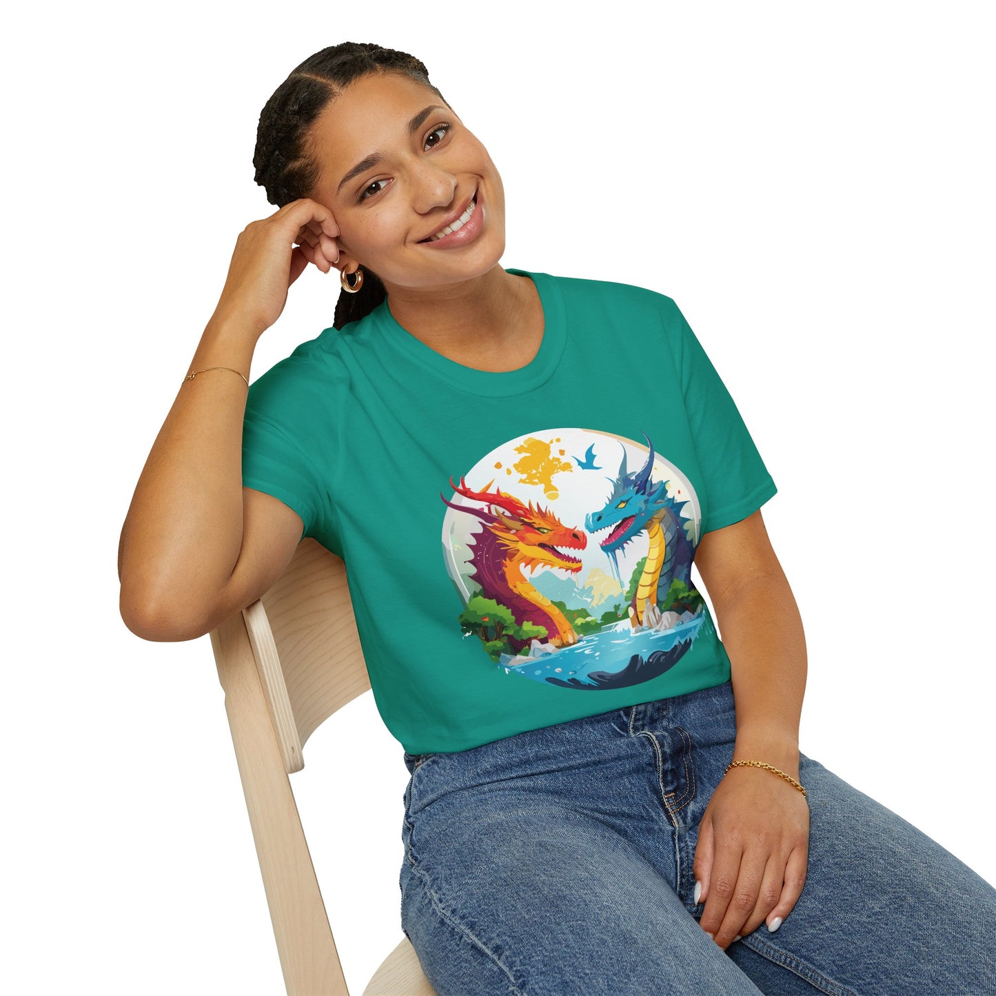 Dragon T Shirt, Dragon Shirt, Shirt with Animals, Animal Shirt