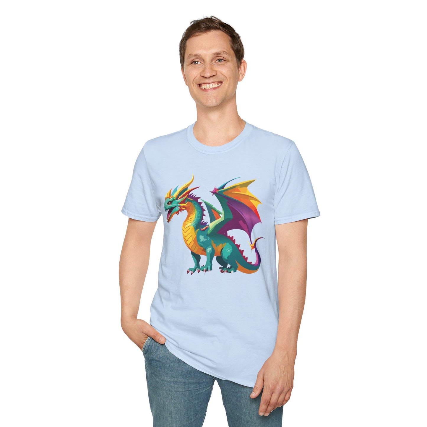 Dragon T Shirt, Dragon Shirt, Shirt with Animals, Animal Shirt