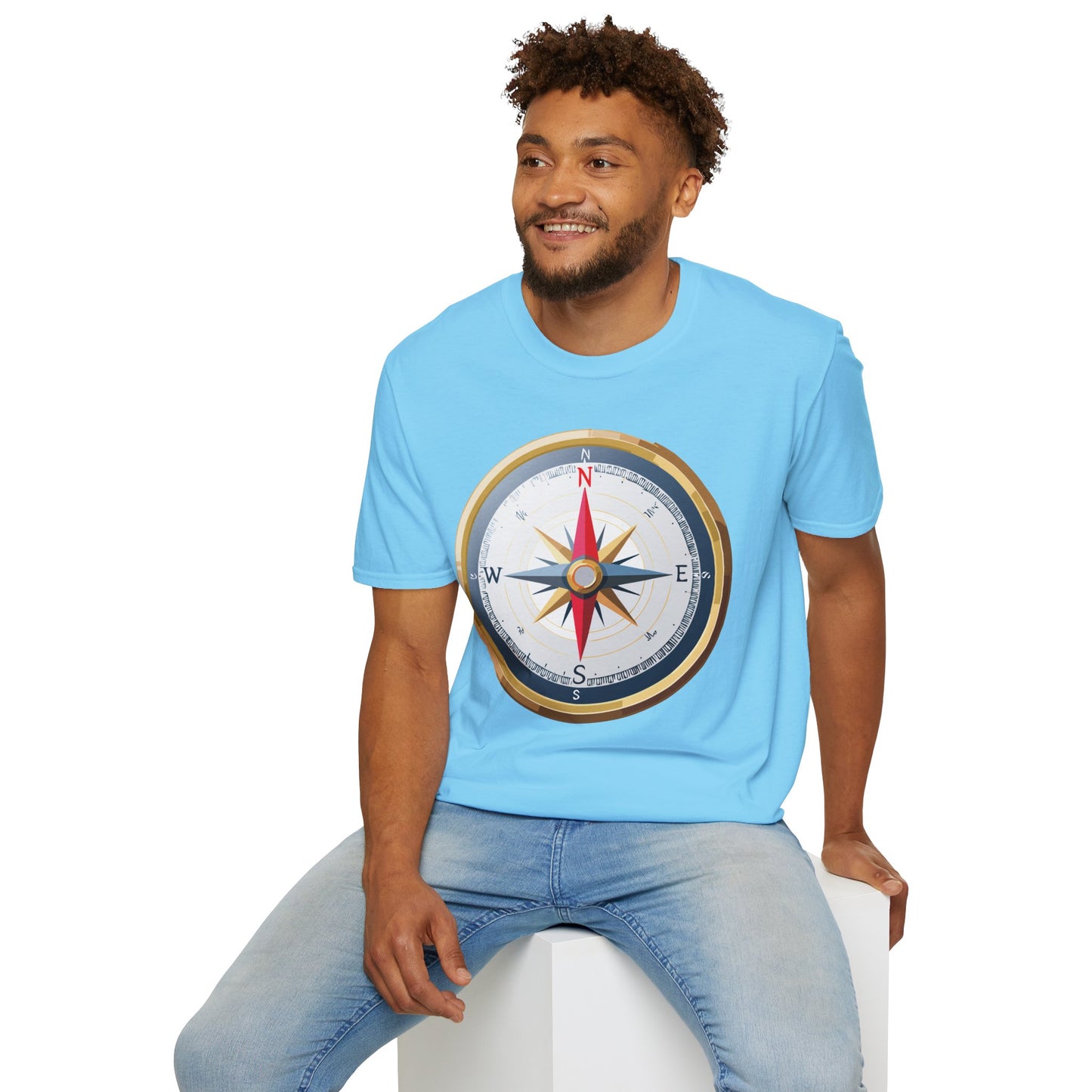 Compass T Shirt, Compass Shirt, Shirt with Compass, Navigator Shirt