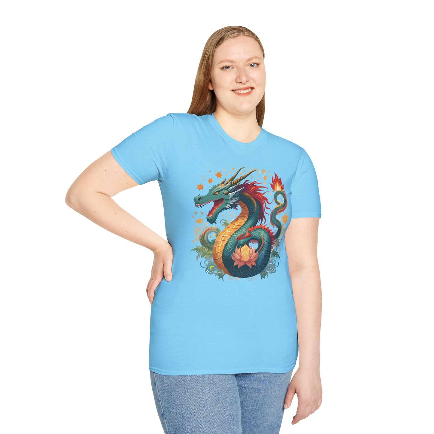 Dragon T Shirt, Dragon Shirt, Shirt with Animals, Animal Shirt