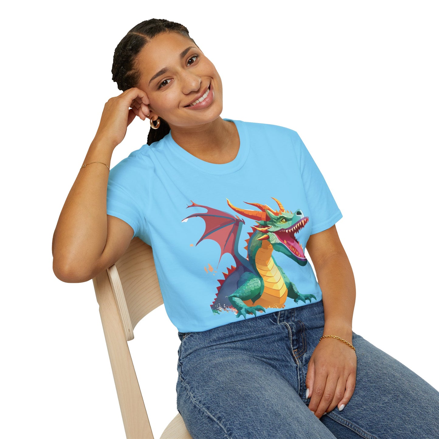 Dragon T Shirt, Dragon Shirt, Shirt with Animals, Animal Shirt